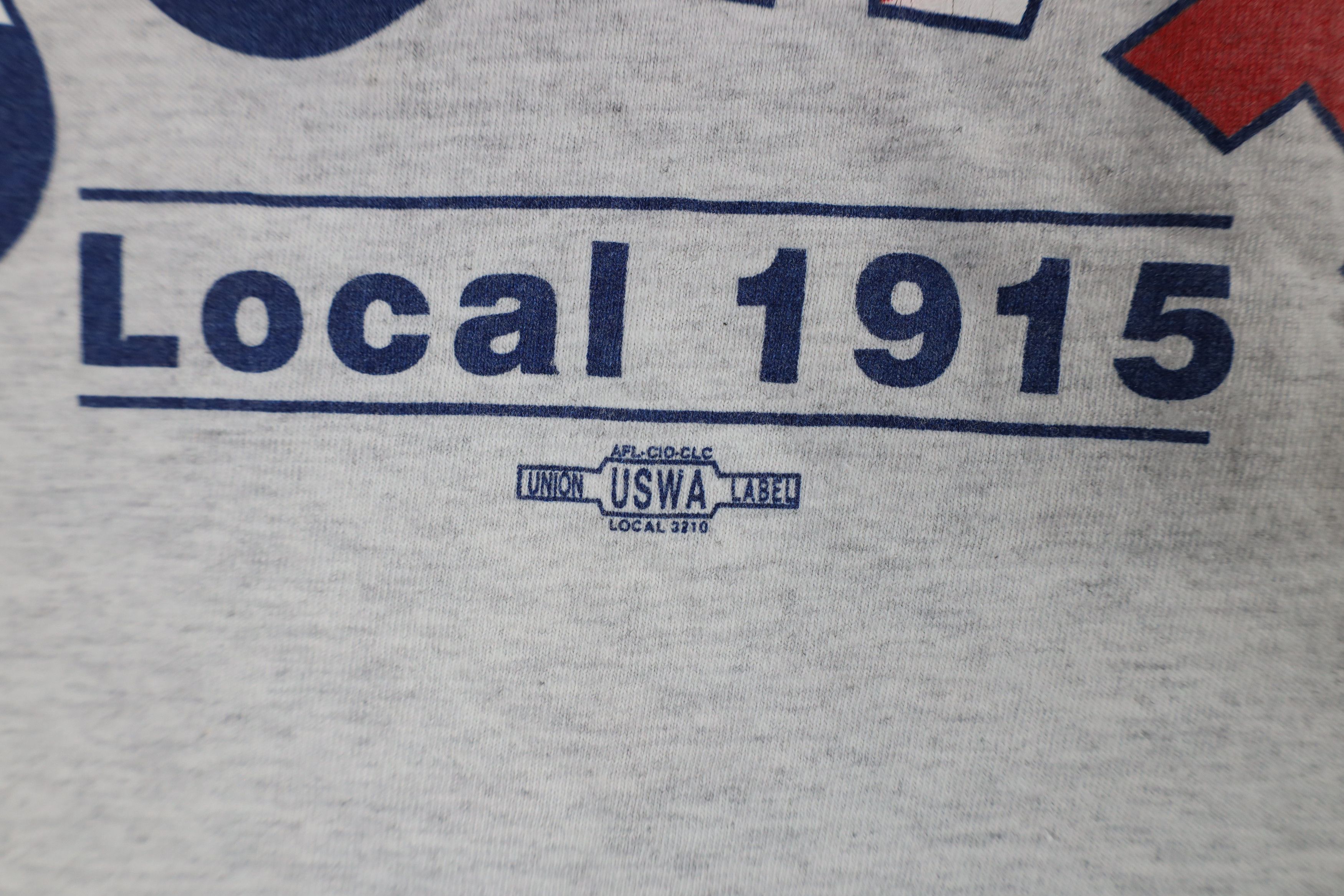 Vintage Vintage 90s Streetwear Steel Workers Local 1915 T-Shirt USA Size US L / EU 52-54 / 3 - 5 Thumbnail