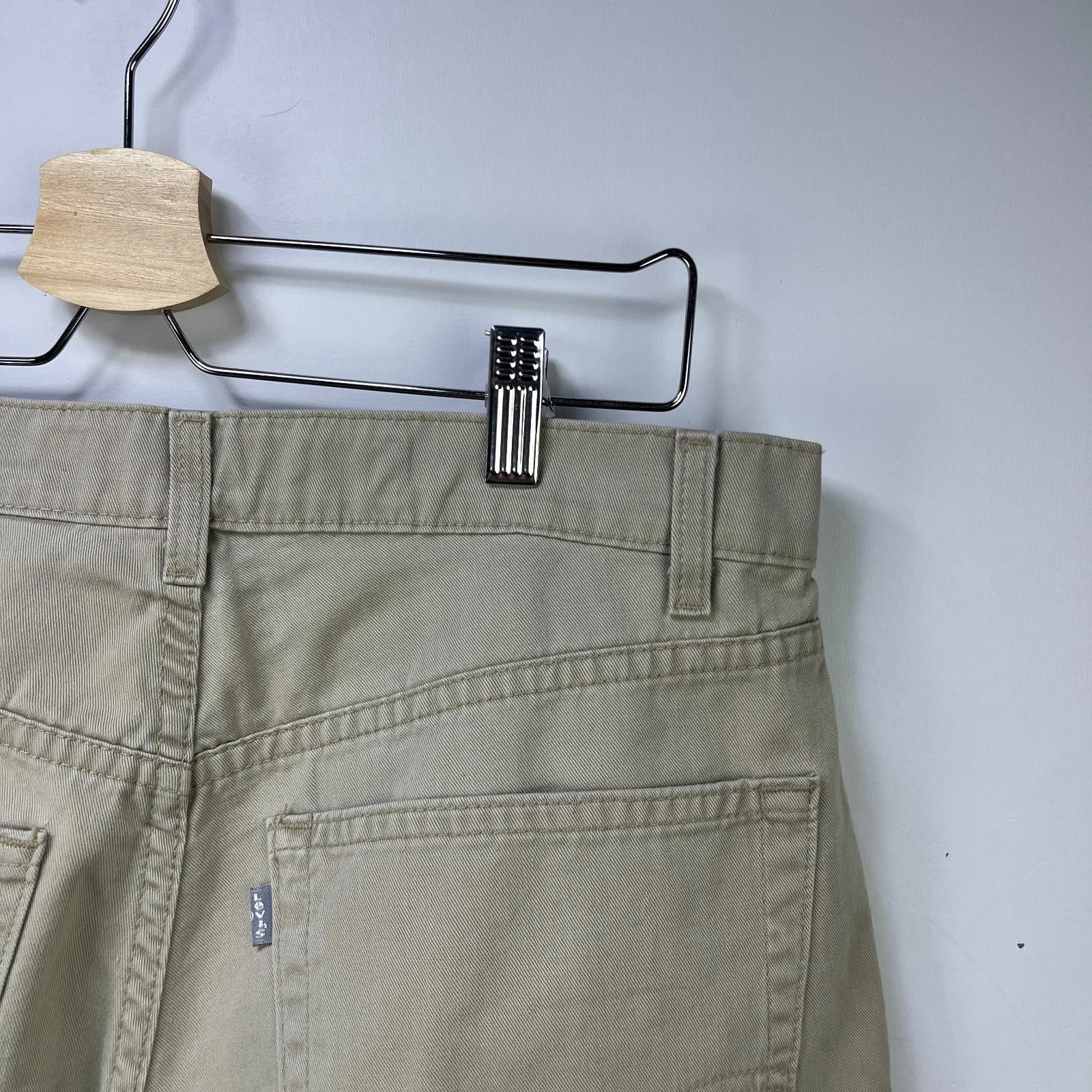 Levi's Vintage 90s Levi's Silvertab Baggy Beige Khaki Pants 34 x 34 Size US 34 / EU 50 - 8 Thumbnail