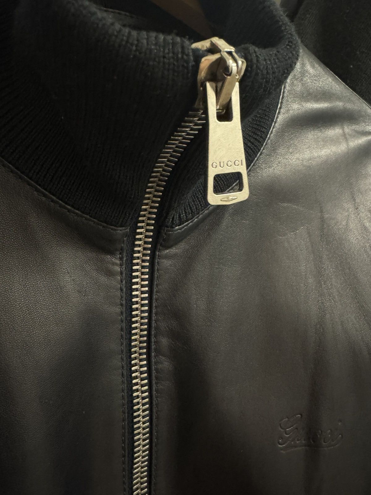 Gucci Gucci Leather Jacket Size US M / EU 48-50 / 2 - 2 Thumbnail