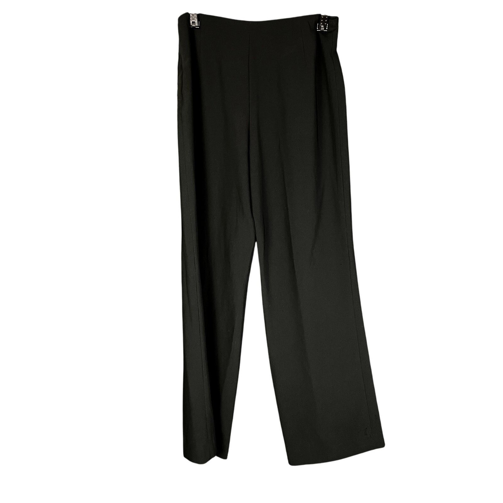 Jones New York Jones New York Women's 6 Wide Leg Flowy Black Dress Pants Size 28" / US 6 / IT 42 - 4 Thumbnail