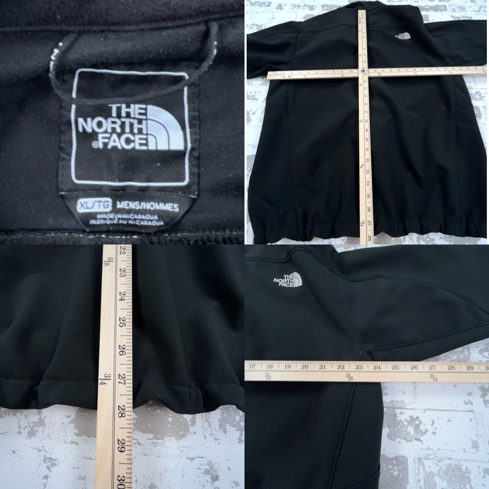 The North Face The North Face Jacket Men XL Black White Soft Shell Wind Coat Layer Fleece Lined Size US XL / EU 56 / 4 - 8 Thumbnail