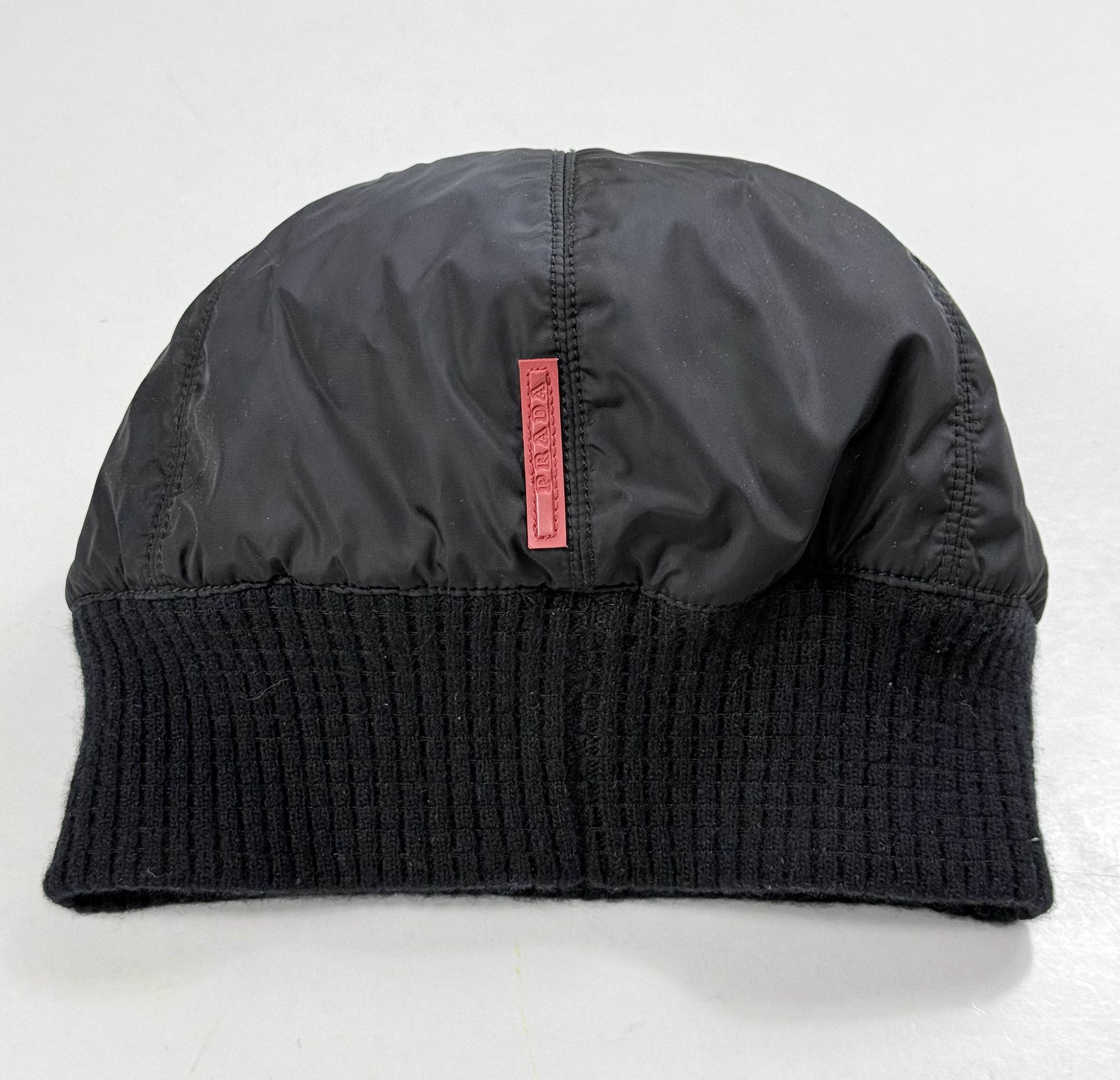 Prada Prada Sport 00s Beanie Wool Hat Red Label Logo | Grailed