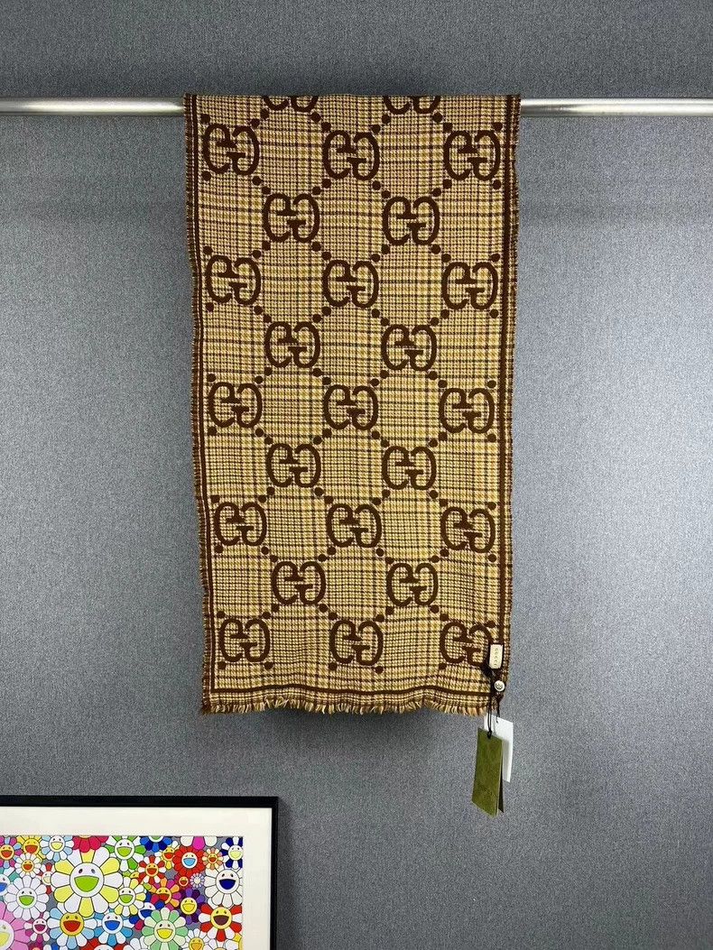 Gucci Gucci Old flower full LOGO scarf 2503-Nextarrow Size ONE SIZE - 2 Thumbnail