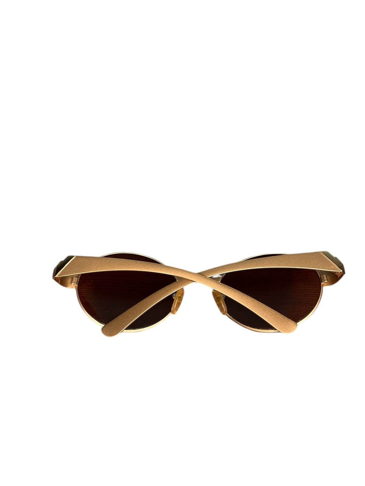 Valentino Valentino SL 5020 Vintage 90s Sunglasses Bronze Oval Bug Eye Size ONE SIZE - 7 Thumbnail