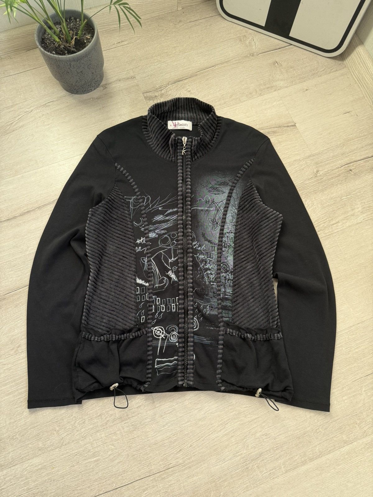 Hysteric Glamour Crazy Abstraction Y2k Blouses With Zip 2000s Fairy Core Size M / US 6-8 / IT 42-44 - 10 Thumbnail