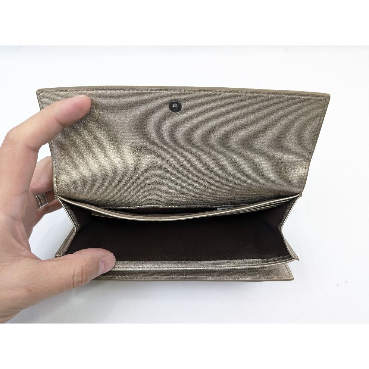 Bottega Veneta o1rshd1 Size : OS/ Intrecciato Gros Grain Wallet in Champign Size ONE SIZE - 10 Thumbnail