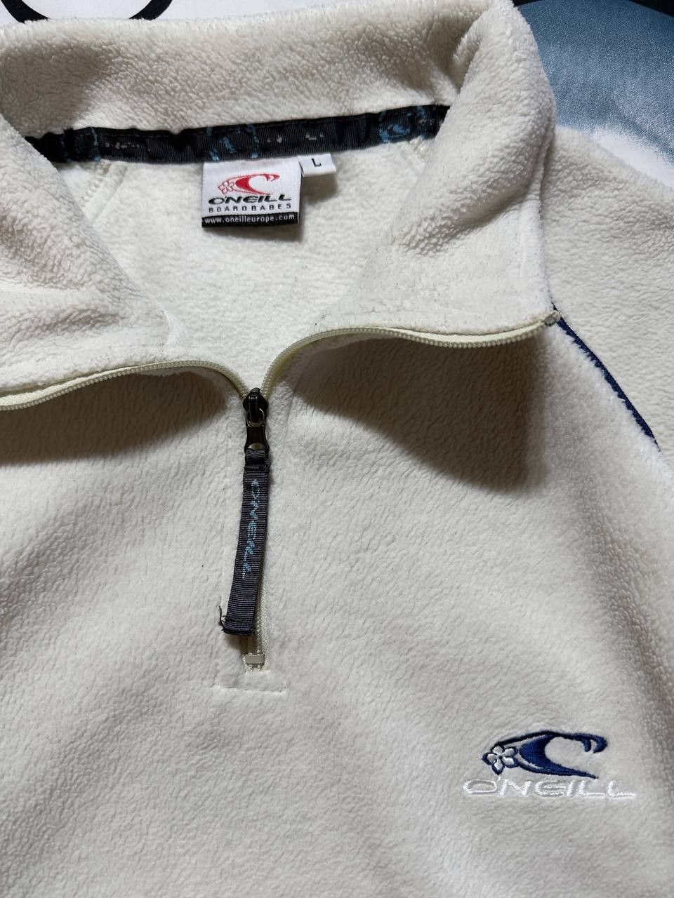 O'Neill Vintage Oneill fleece 1/3 zip jacket in white Size L Size L / US 10 / IT 46 - 4 Thumbnail
