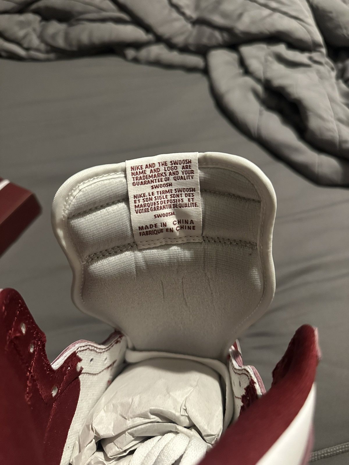 Nike Jordan 1 Retro High OG Team Red/White Size US 8.5 / EU 41-42 - 9 Thumbnail