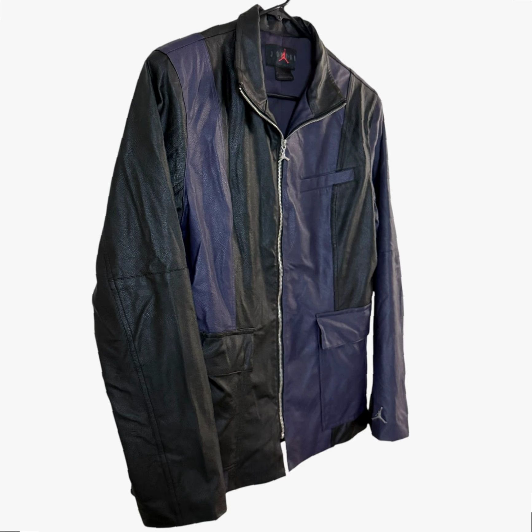 Jordan Brand Nike Air Jordan Jacket Women's Medium Purple & Black Capsule 2.0 Faux Leather Size M / US 6-8 / IT 42-44 - 3 Thumbnail