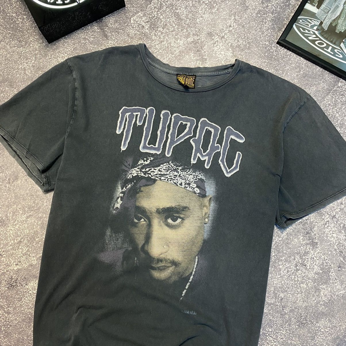 Band Tees Vintage Tupac 2Pac Big Face logo 2017 rap tee Size US XL / EU 56 / 4 - 2 Thumbnail