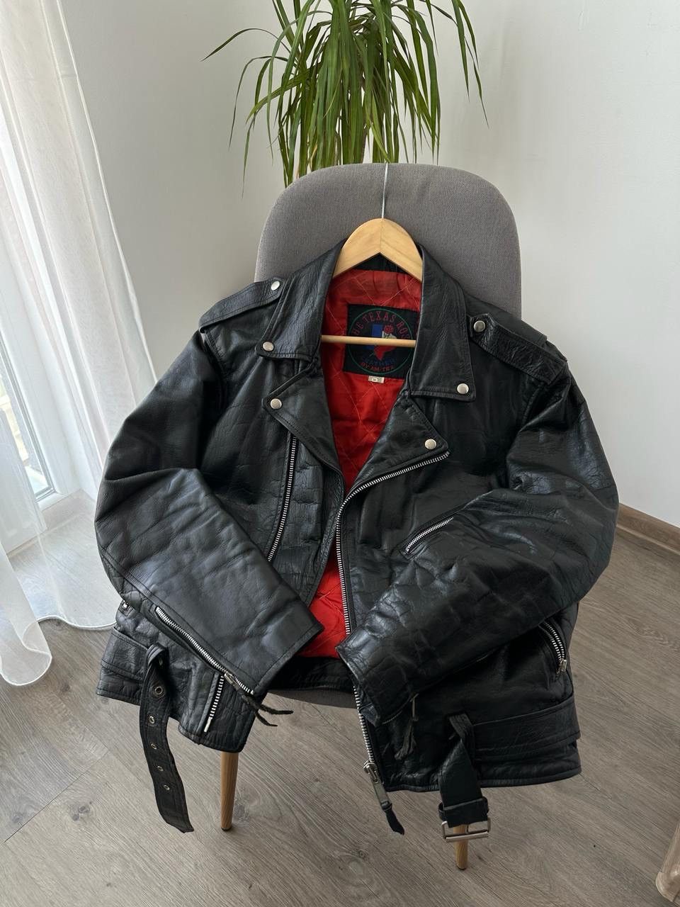 Genuine Leather × Vintage Vintage Japanese Black Leather Moto Distressed Jacket Size US S / EU 44-46 / 1 - 21 Thumbnail
