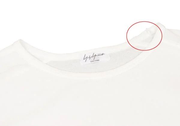 Yohji Yamamoto Yohji Yamamoto Cotton Ribbed Cutsew Off 3 Size US XS / EU 42 / 0 - 3 Thumbnail