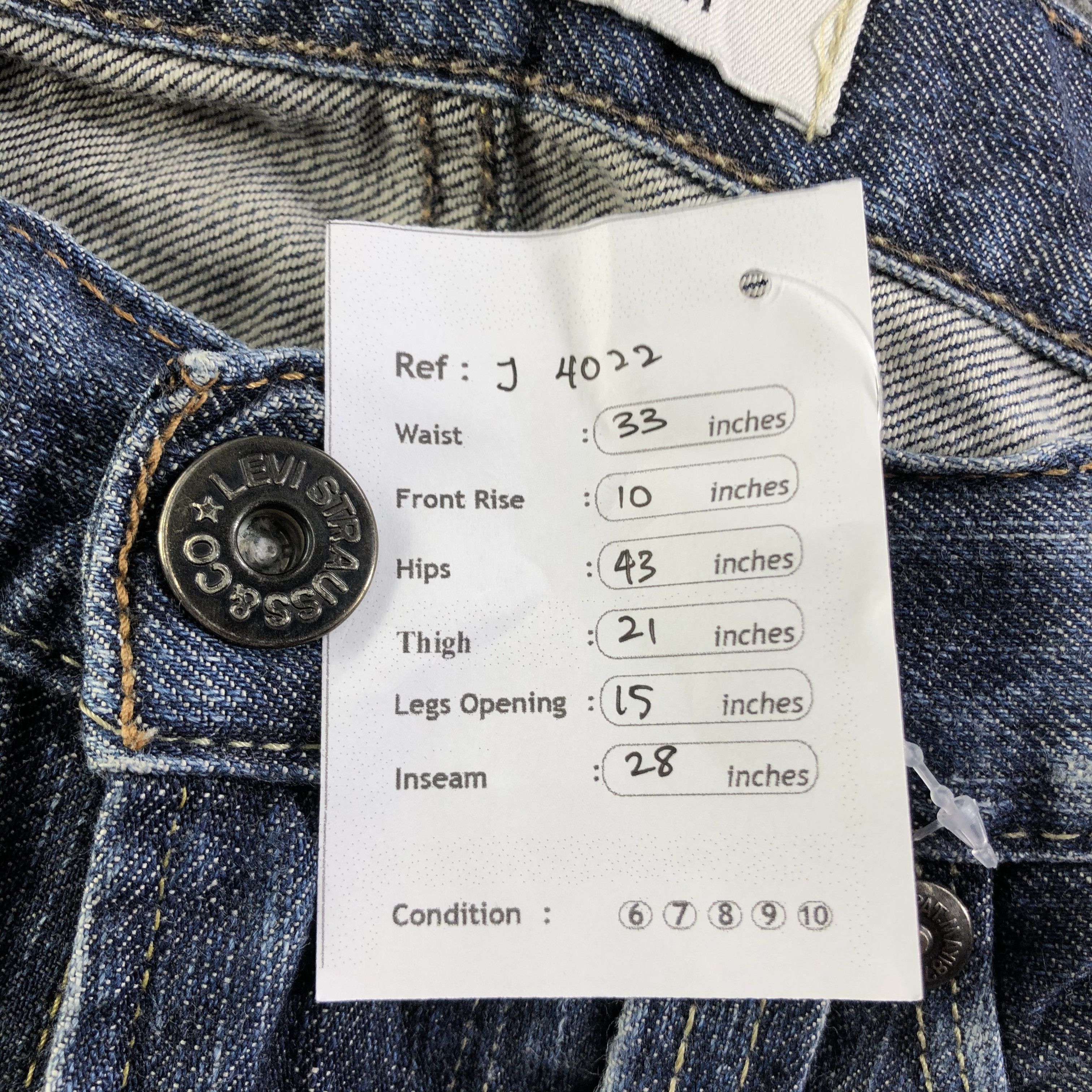Levi's Vintage Levis 504 Jeans-J4022 Size US 33 - 13 Thumbnail