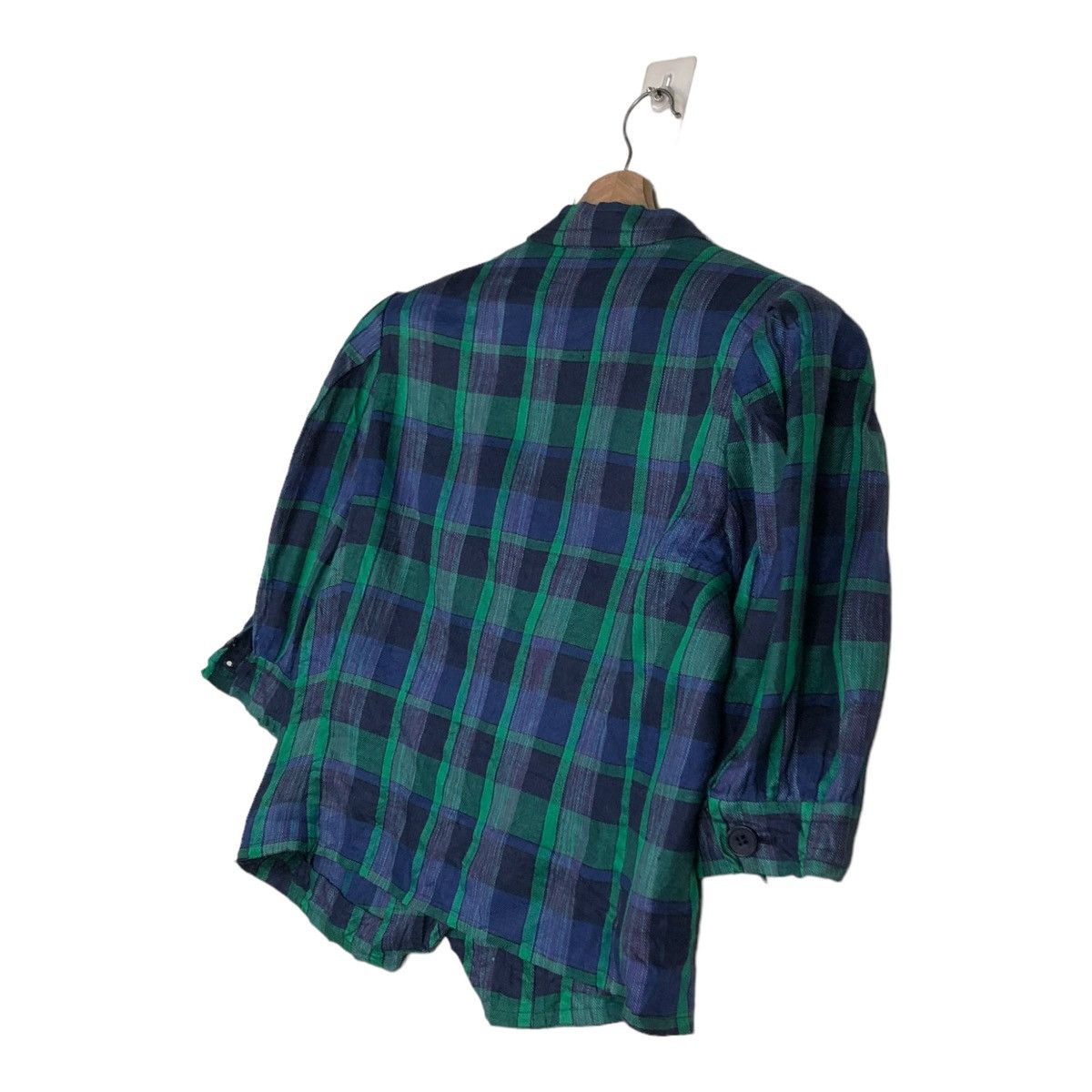 Givenchy 🔥VINTAGE CROPPED BUTTON JACKET GIVENCHY GLAMOUR TARTAN Size M / US 6-8 / IT 42-44 - 10 Thumbnail