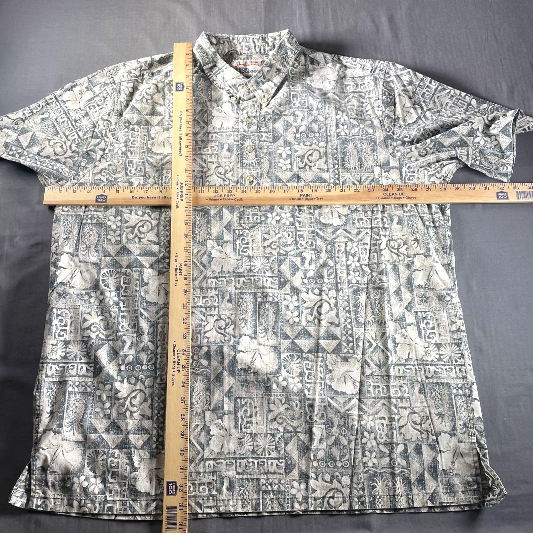 Reyn Spooner VINTAGE Reyn Spooner Alfred Shaheen Shirt Mens 3XL Gray Hawaiian Aloha Tiki Floral Shirt Mens 3XL Gray Floral Tropical Honolulu Mens) Size US XXL / EU 58 / 5 - 4 Thumbnail