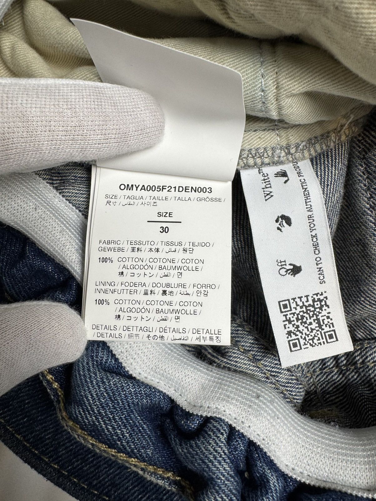 Off-White Off-White Jeans Size 30 Size US 30 / EU 46 - 8 Thumbnail