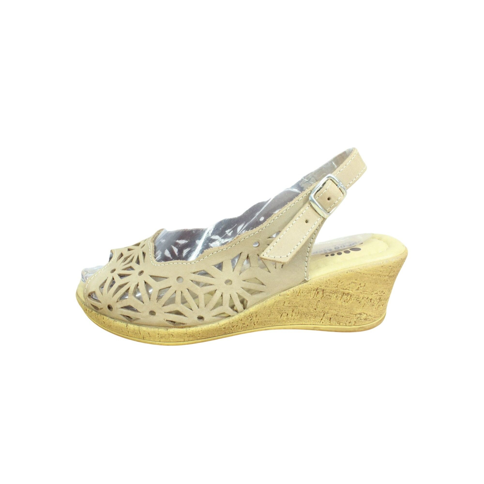 Leather Spring Step Abigail Women's Slingback Wedge Sandals 37 US 7 Size US 7 / IT 37 - 1 Thumbnail