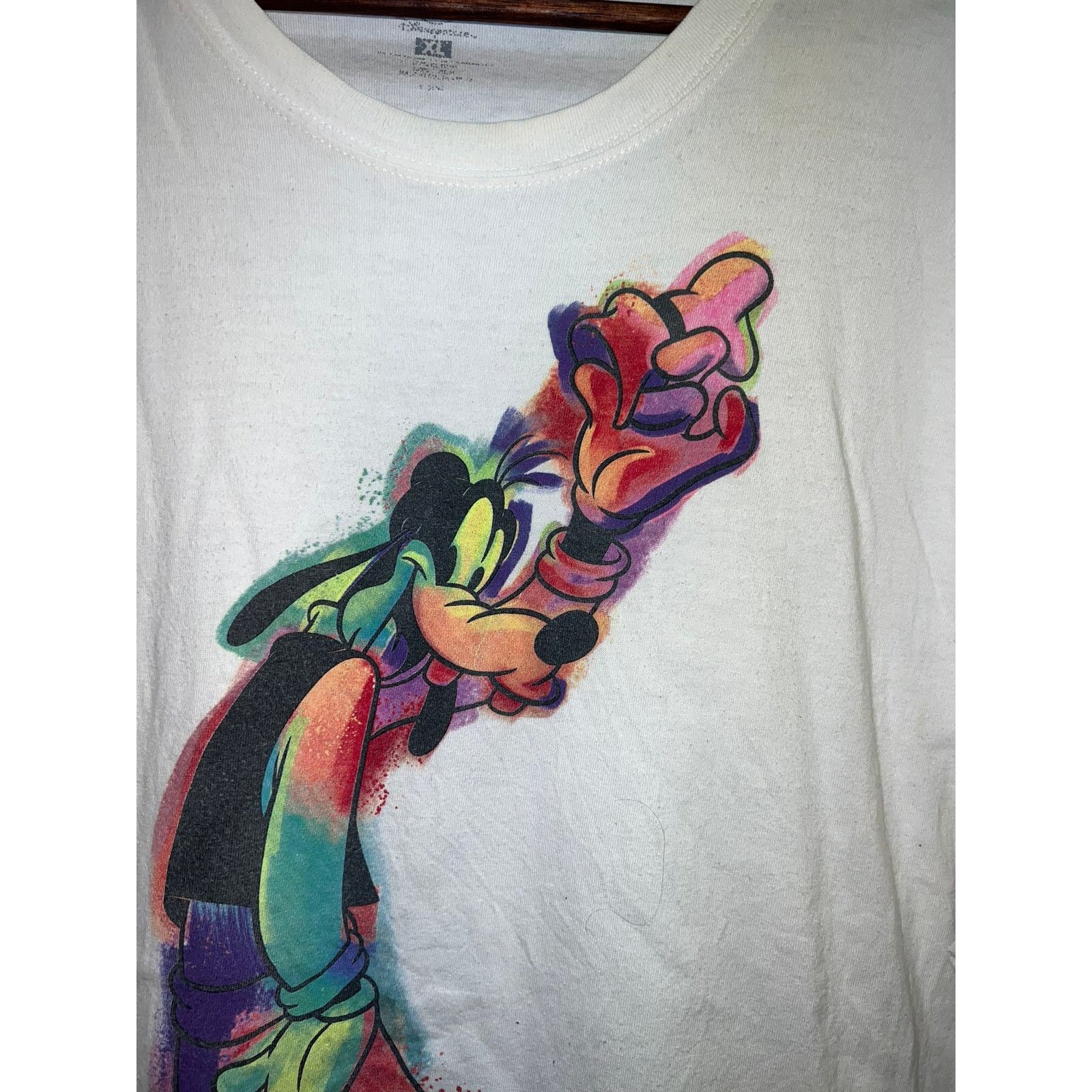 Disney The Disney Store Goofy Shirt White Tie Dye Graphic Tee XL Size US XL / EU 56 / 4 - 3 Thumbnail