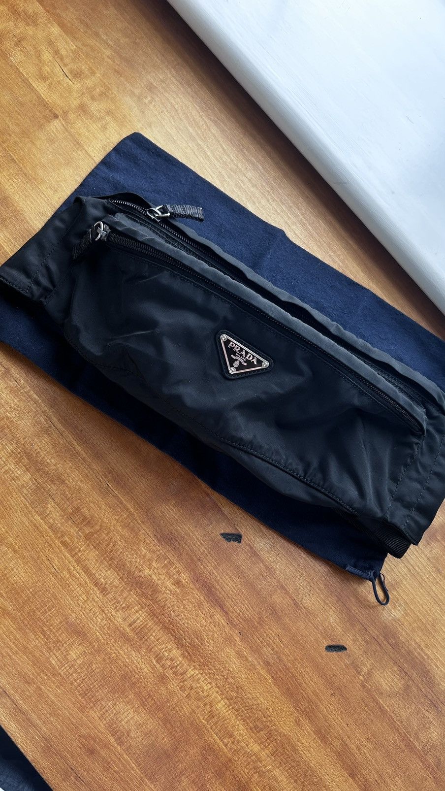 image of Prada Belt Bag in Black, Women's