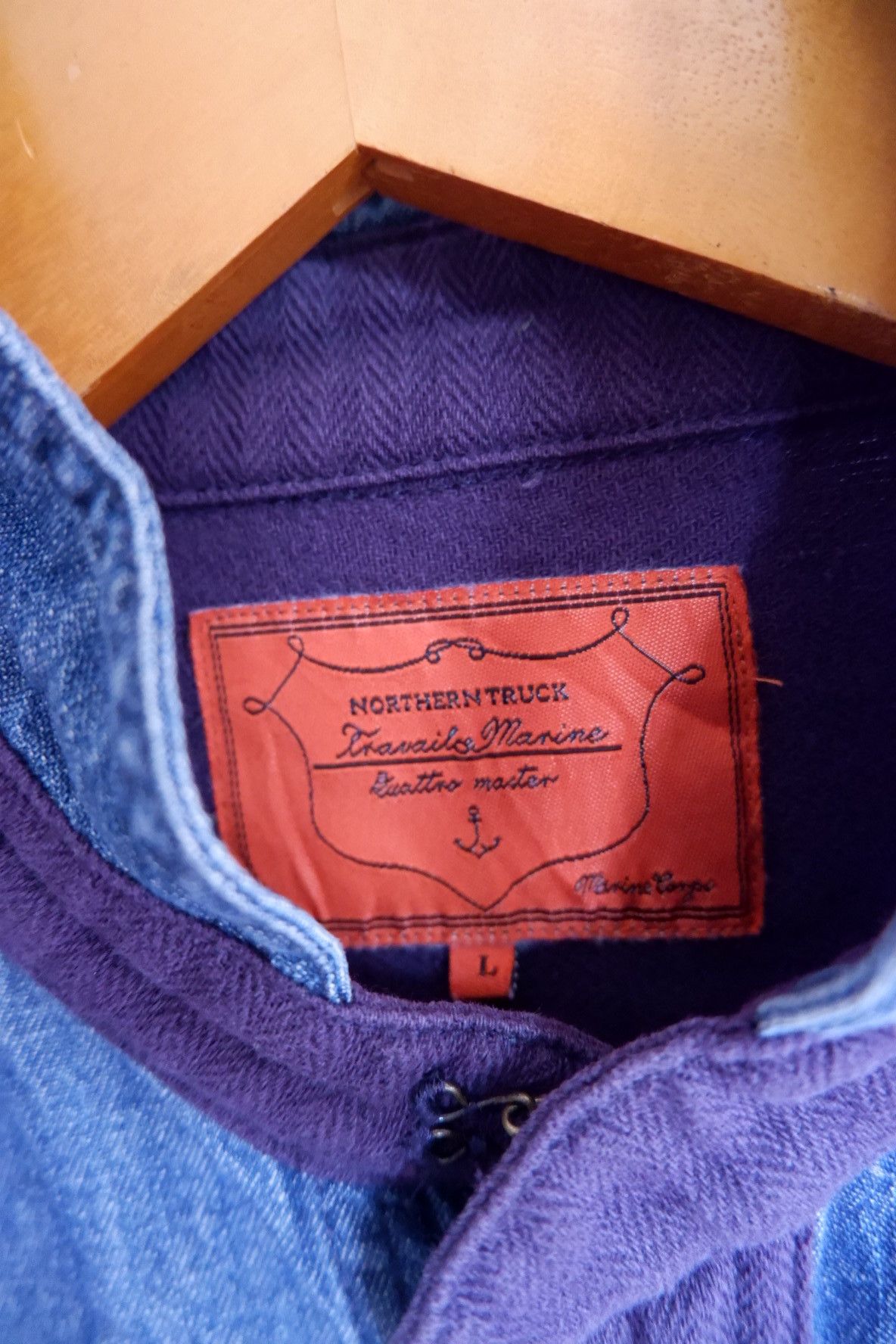 45rpm Vtg Nothern Truck Tech Indigo Shirts Size US L / EU 52-54 / 3 - 5 Thumbnail
