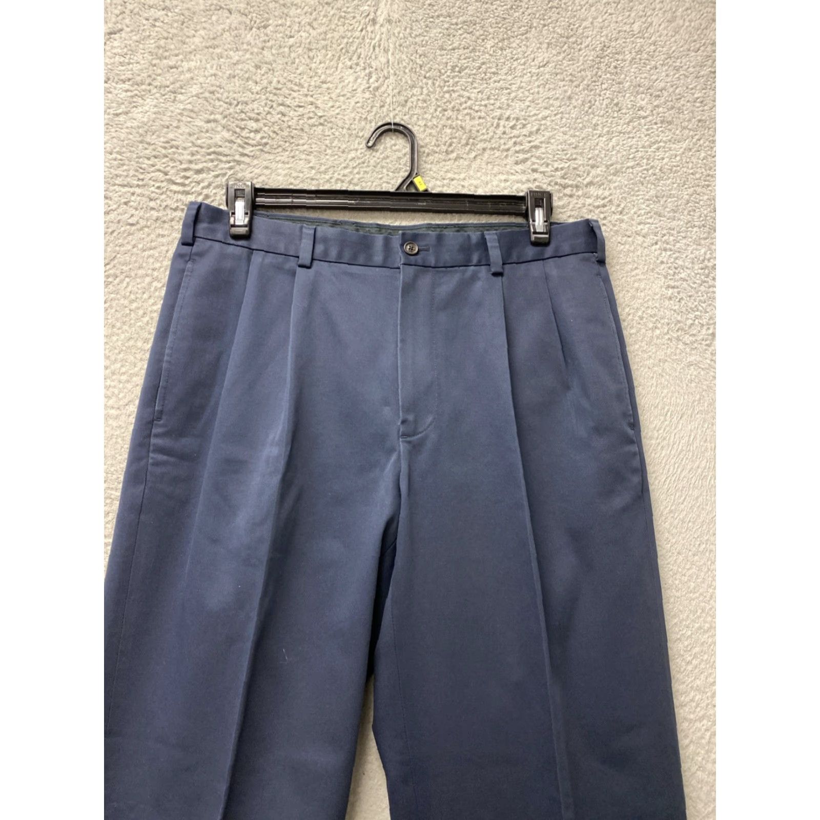 Brooks Brothers VINTAGE Brooks Brothers Mens Cotton Chino Pants Dark Indigo Blue Size 33W x 32 Mens Size US 33 - 2 Thumbnail