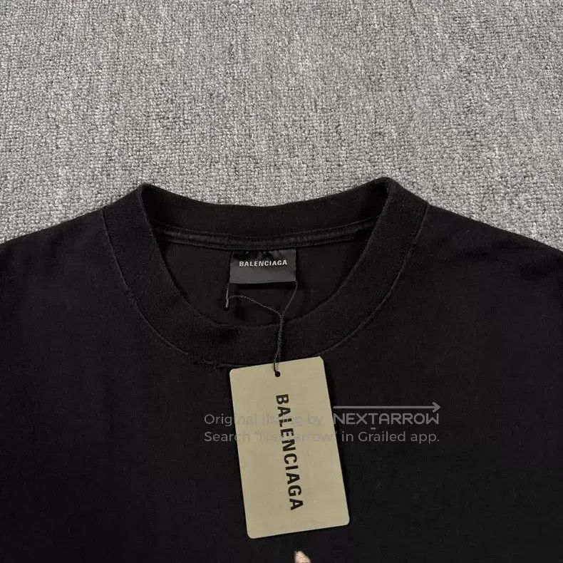 Balenciaga Balenciaga Splatter logo black short-sleeve Size US S / EU 44-46 / 1 - 3 Thumbnail