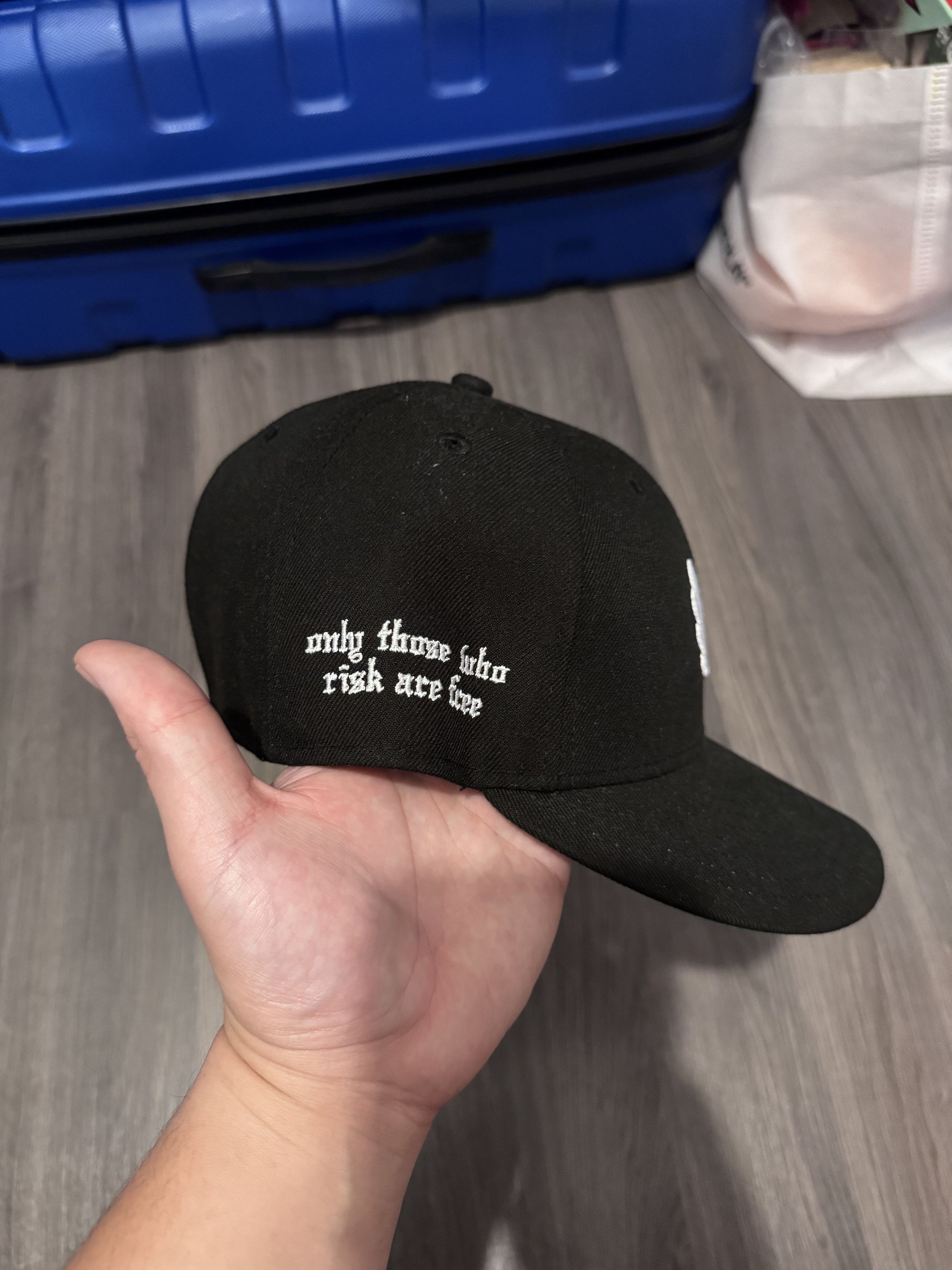 ASRV New Era® 59Fifty® Low Profile Hat - Black/White "Wings" Size ONE SIZE - 3 Thumbnail