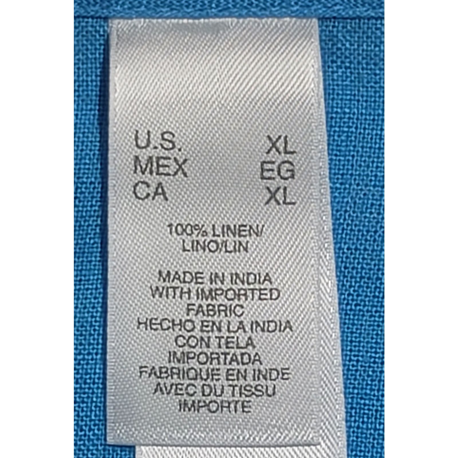 Other Liz Claiborne Lizwear Blue Button Up Collarless Top XL Size XL / US 12-14 / IT 48-50 - 4 Thumbnail