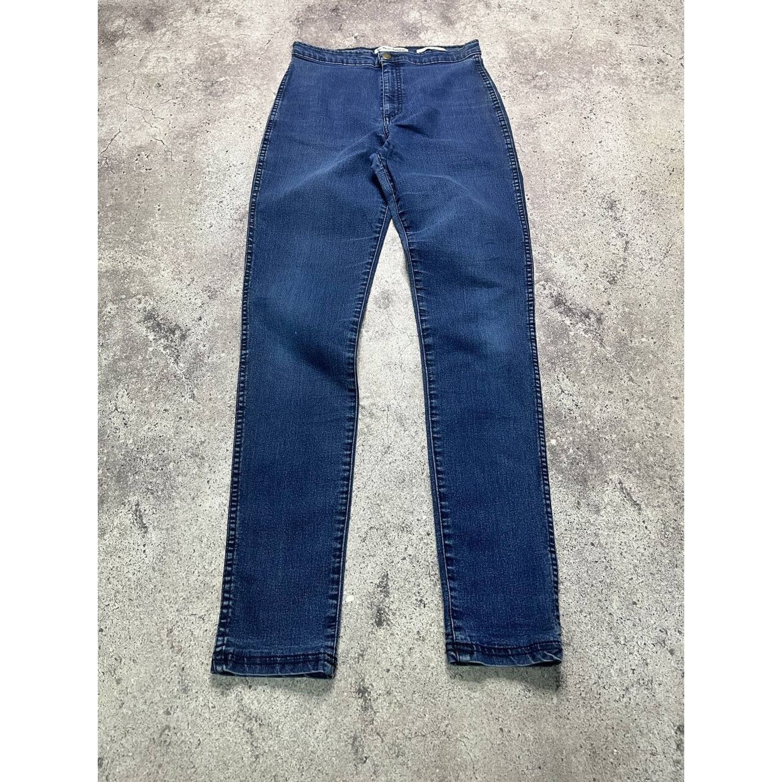 American Apparel Vintage American High Waist Skinny Jeans Dark Wash Size M Size 27" / US 4 / IT 40 - 2 Thumbnail