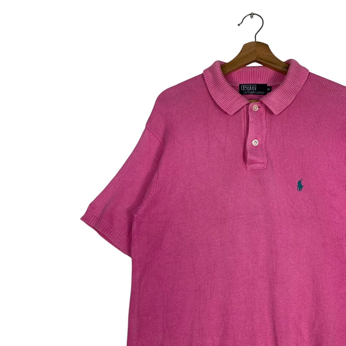 Polo Ralph Lauren POLO RALPH LAUREN Short Sleeve Pink Knitted Jumper #1228-C55 Size US M / EU 48-50 / 2 - 6 Thumbnail