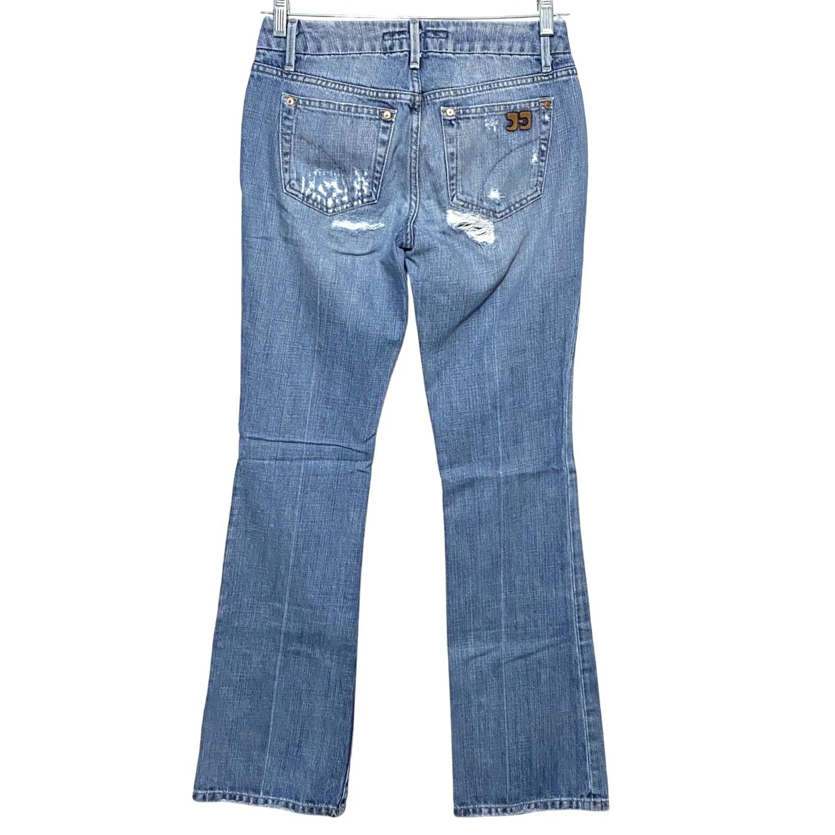 Vintage Joe's Jeans The Honey Houston Low Rise Bootcut Womens 25 Distressed Grunge Jeans Size 42" / US 20 - 2 Thumbnail
