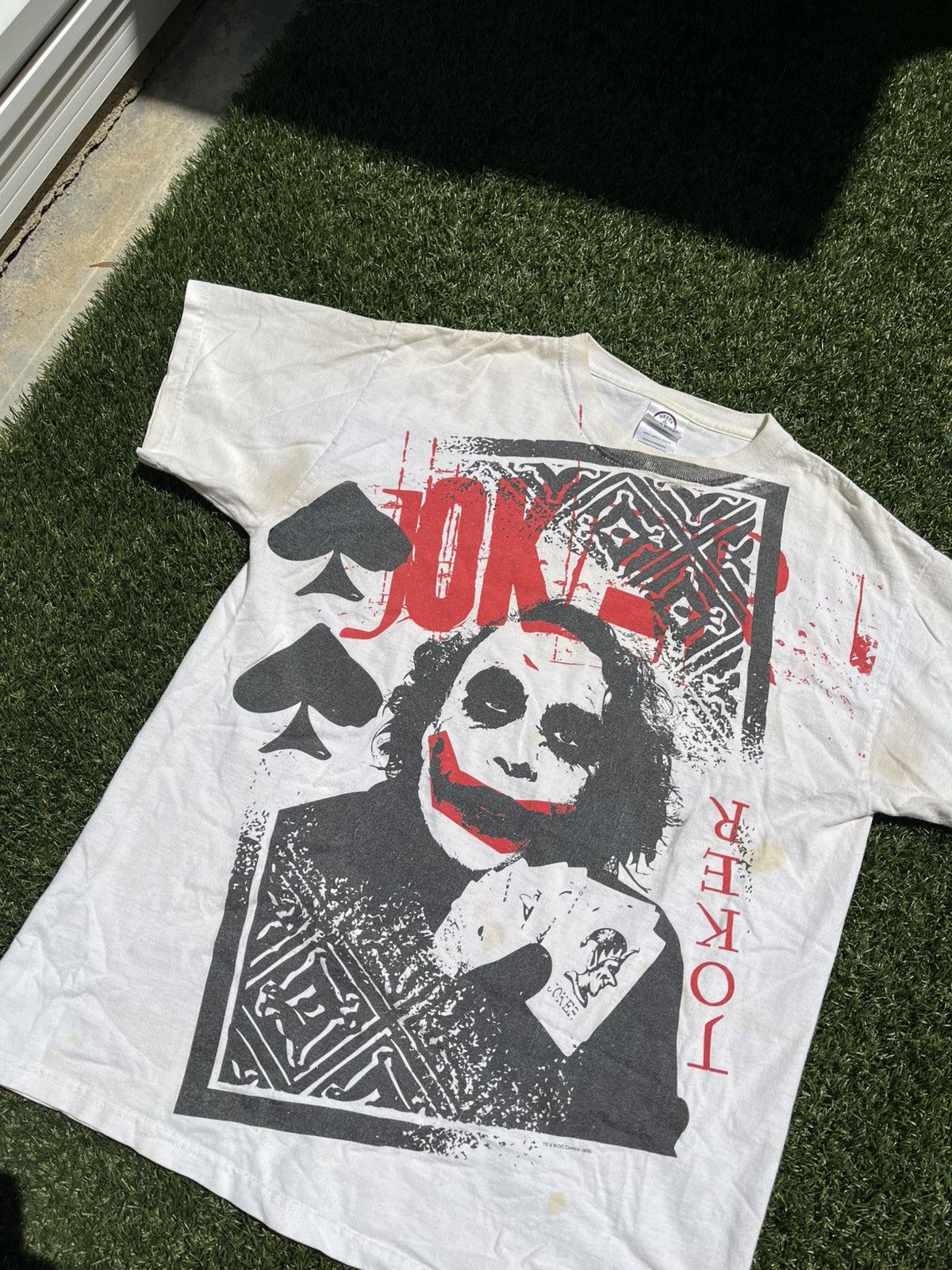 Vintage VTG 00’s The Dark Knight Joker White Tee Size US M / EU 48-50 / 2 - 3 Thumbnail