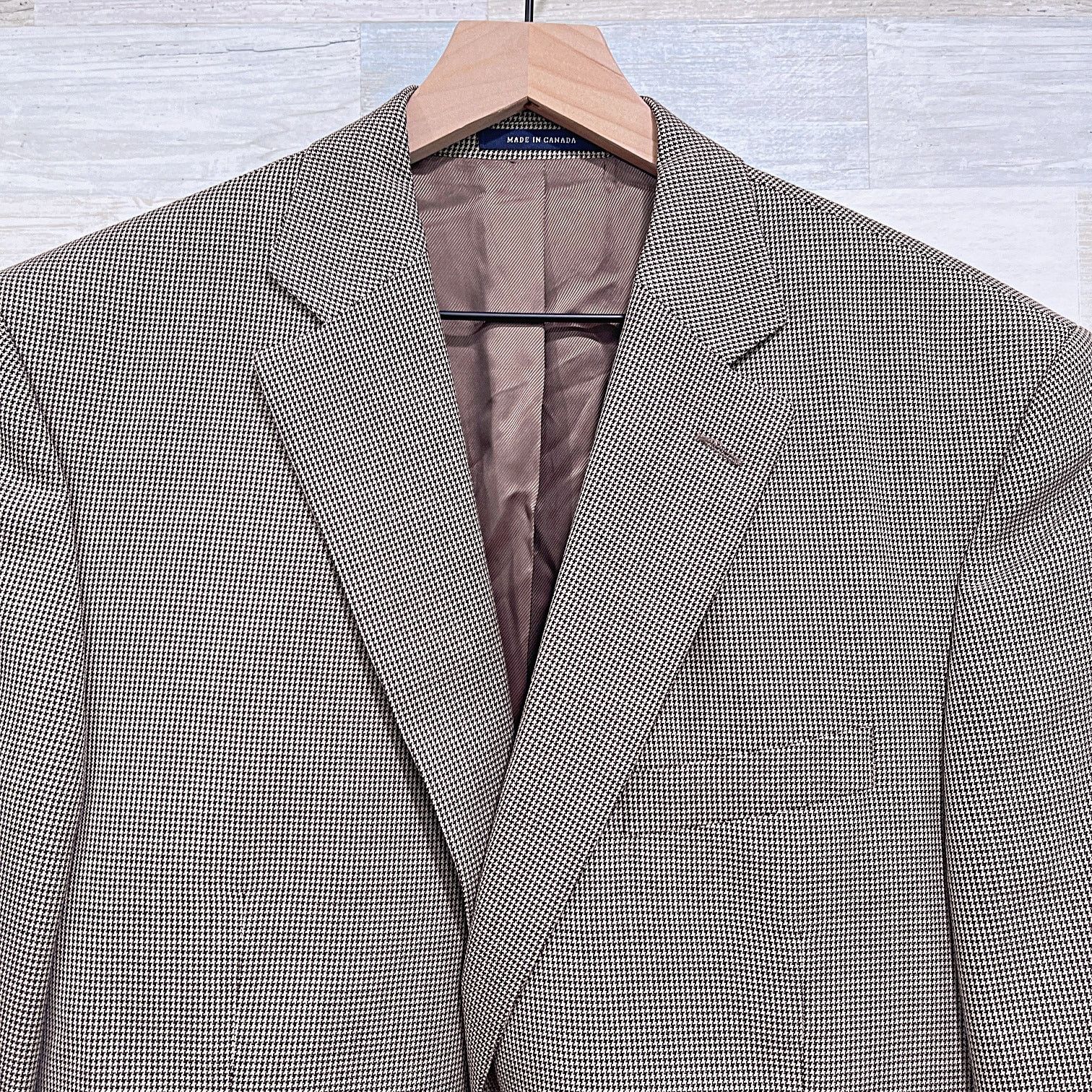 Cremieux Loro Piana Italy Cremieux Collection Houndstooth Sport Coat Size 42R - 2 Thumbnail