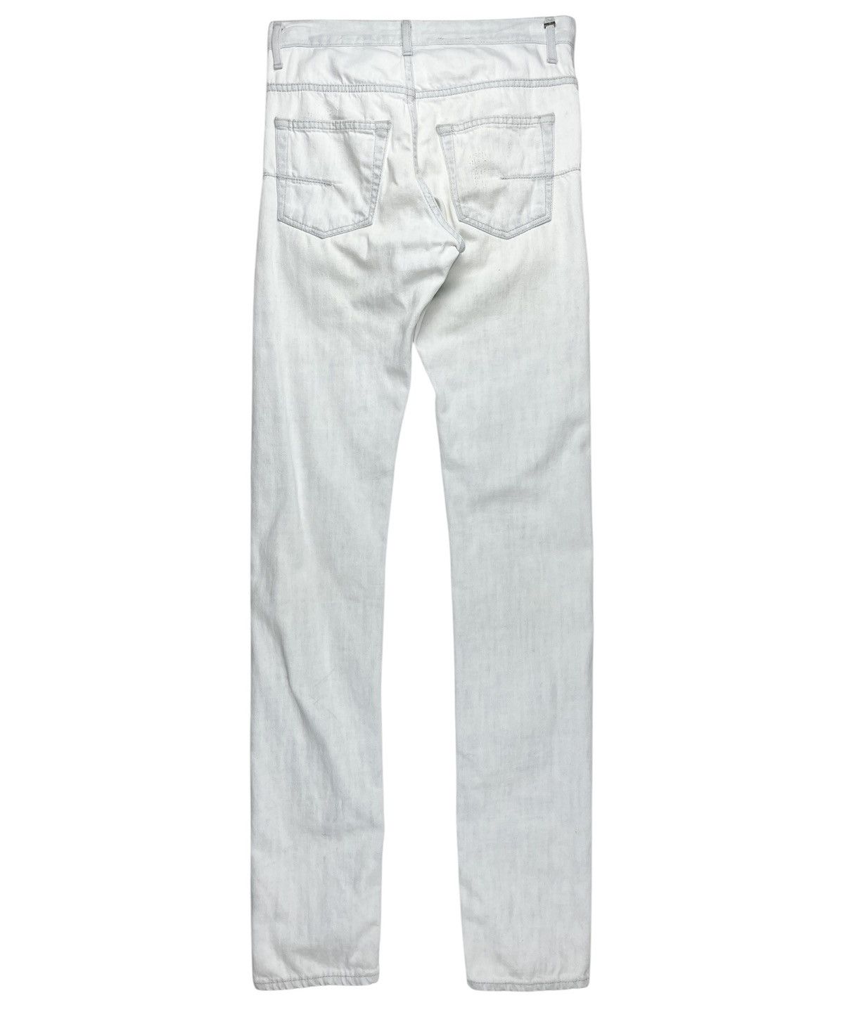Dior SS12 Dior Homme Bleached Distressed Denim Jeans Size US 27 - 2 Thumbnail