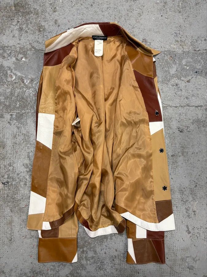 Dolce & Gabbana SS2001 Dolce & Gabbana Patchwork Leather Shirt Jacket Size US M / EU 48-50 / 2 - 8 Thumbnail