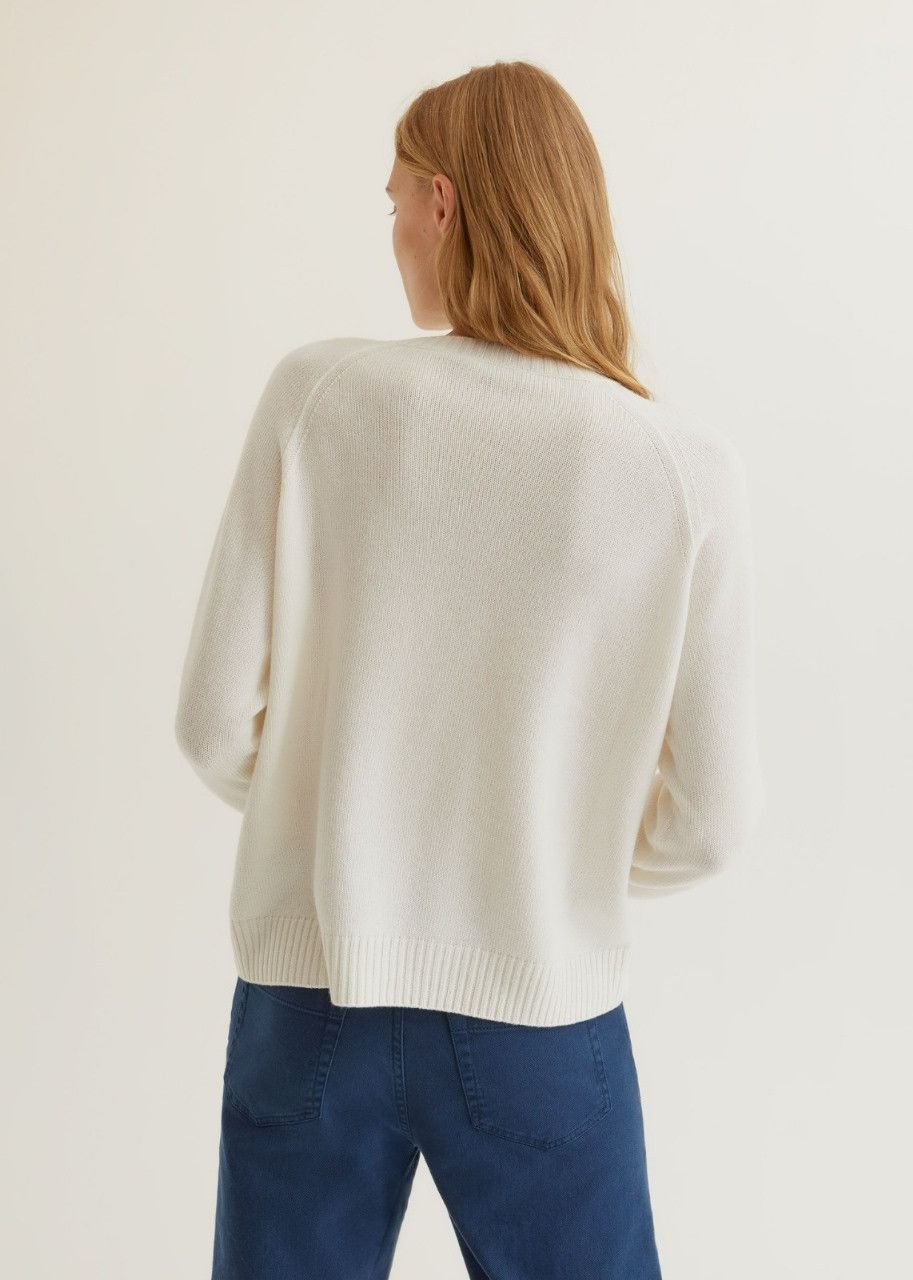 Loro Piana o1srvl11e0524 Sweater in White Size M / US 6-8 / IT 42-44 - 3 Thumbnail