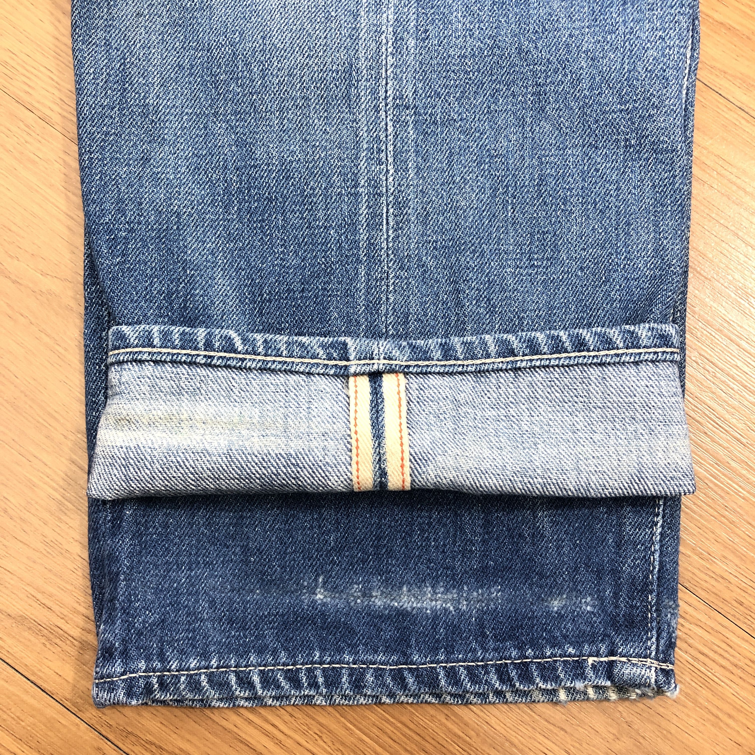 Designer × Vintage 29 x 26 Vintage Sally Scott Selvedge Jeans Fly Button L1395 Size US 29 - 4 Thumbnail