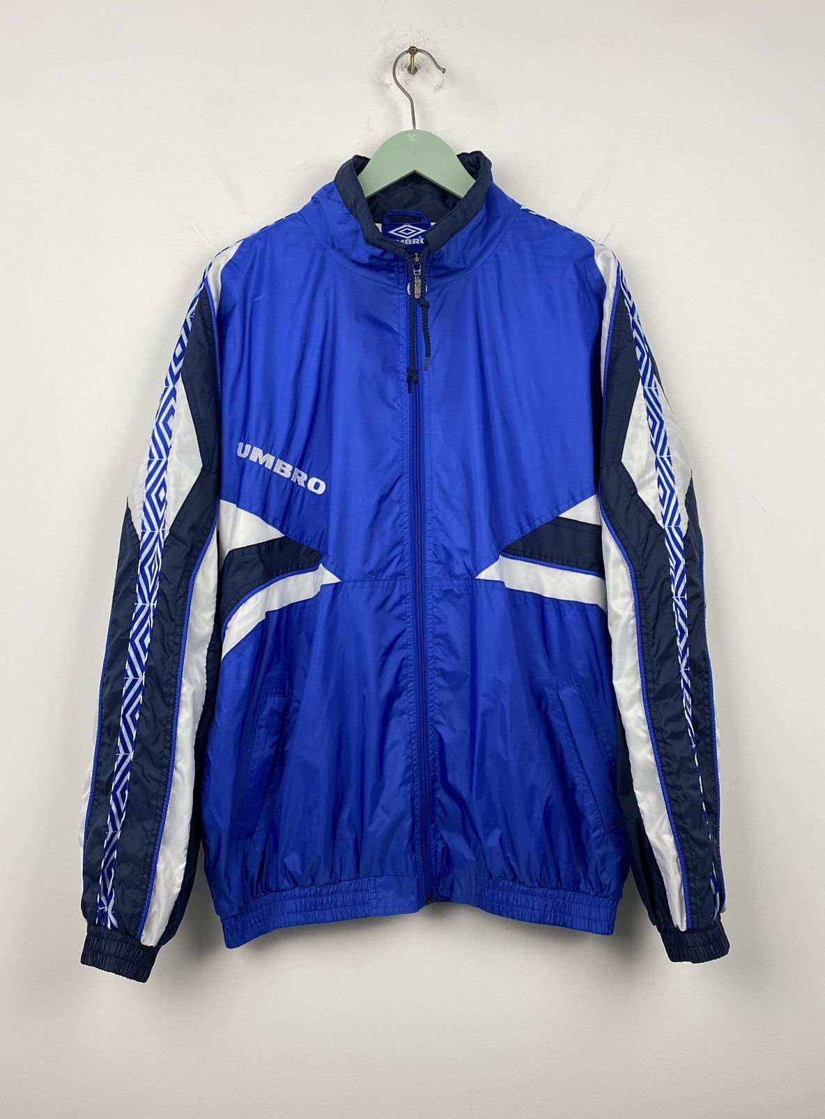 Umbro Vintage 90s Umbro Training Football Soccer Track Top Jacket Size US L / EU 52-54 / 3 - 1 Thumbnail