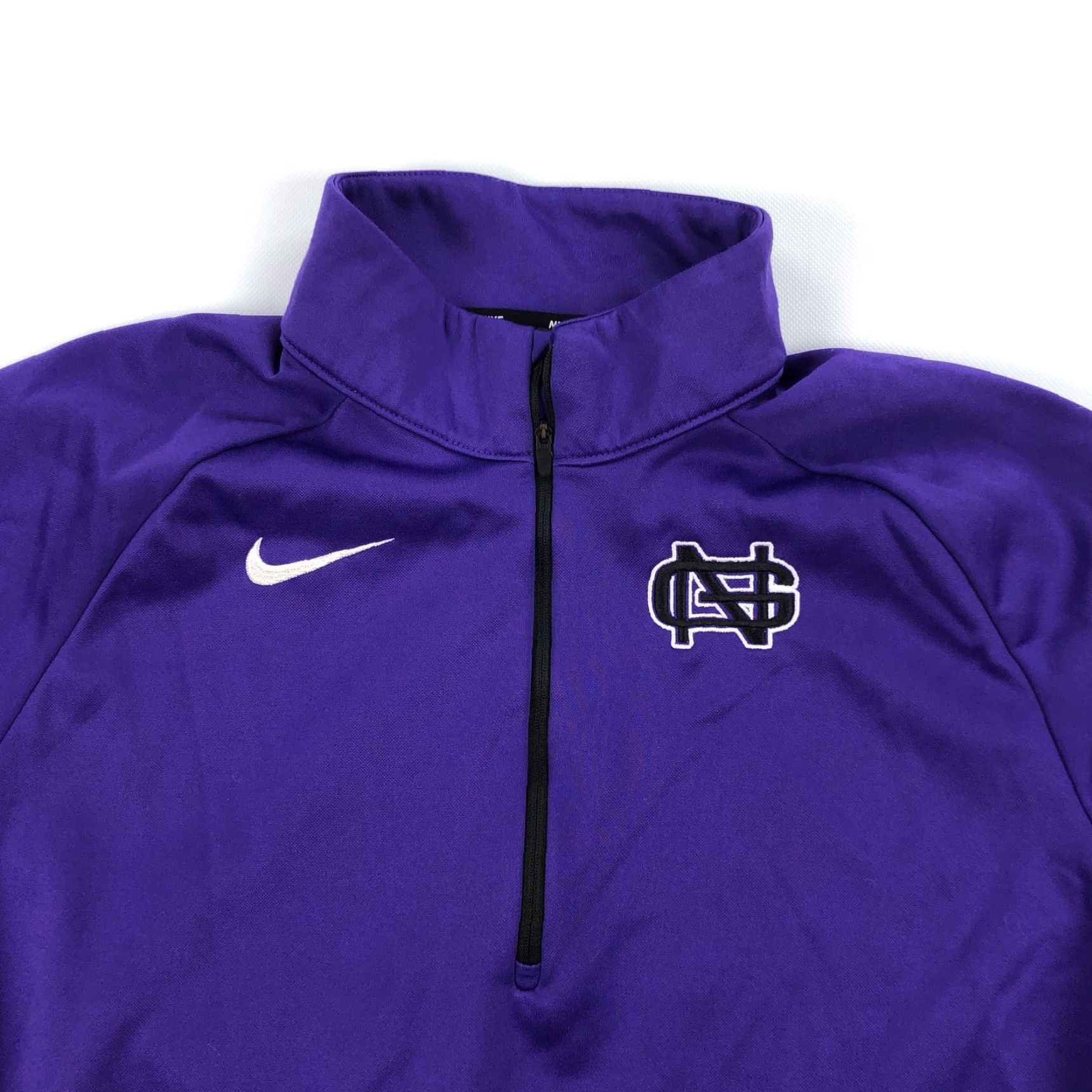 Nike Nike Dri-FIT Men's XL Purple 1/4 Zip Pullover Jacket Activewear Size US XL / EU 56 / 4 - 2 Thumbnail