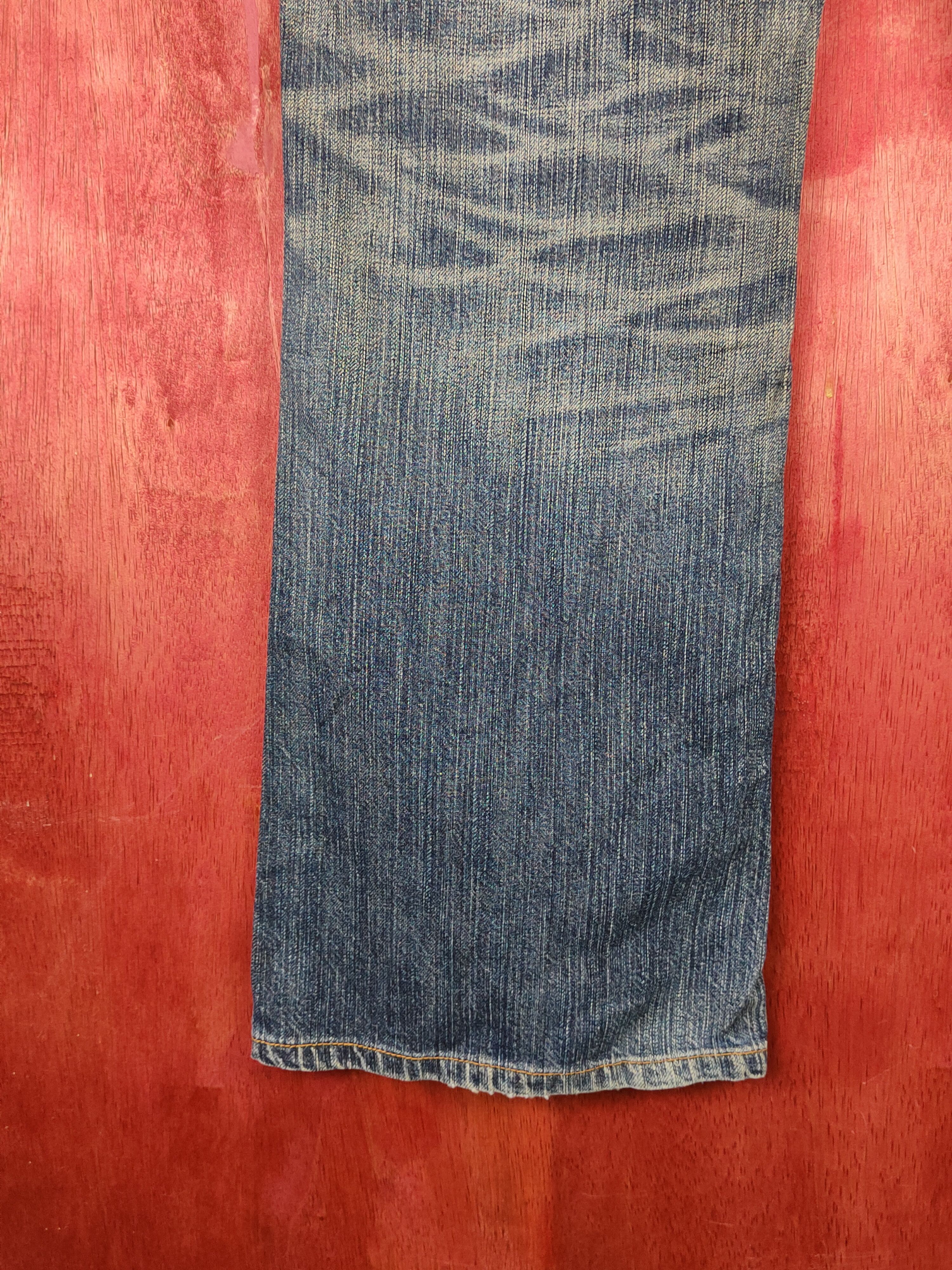 Edwin Edwin Dark Blue Distressed Ripped Jeans #S2204 Size US 32 / EU 48 - 10 Thumbnail