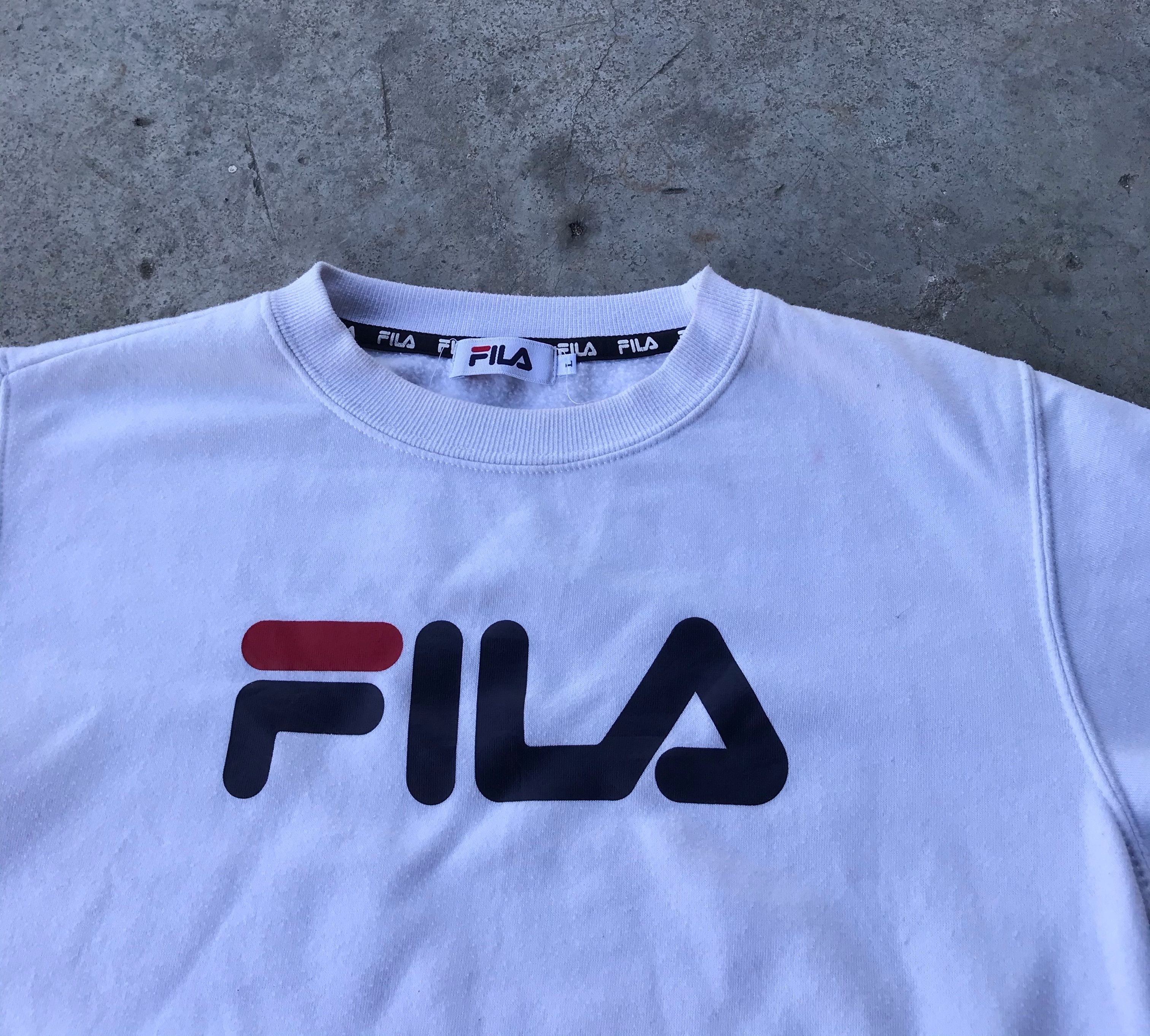 Fila Fila big logo sweatshirts size L Size US L / EU 52-54 / 3 - 2 Thumbnail