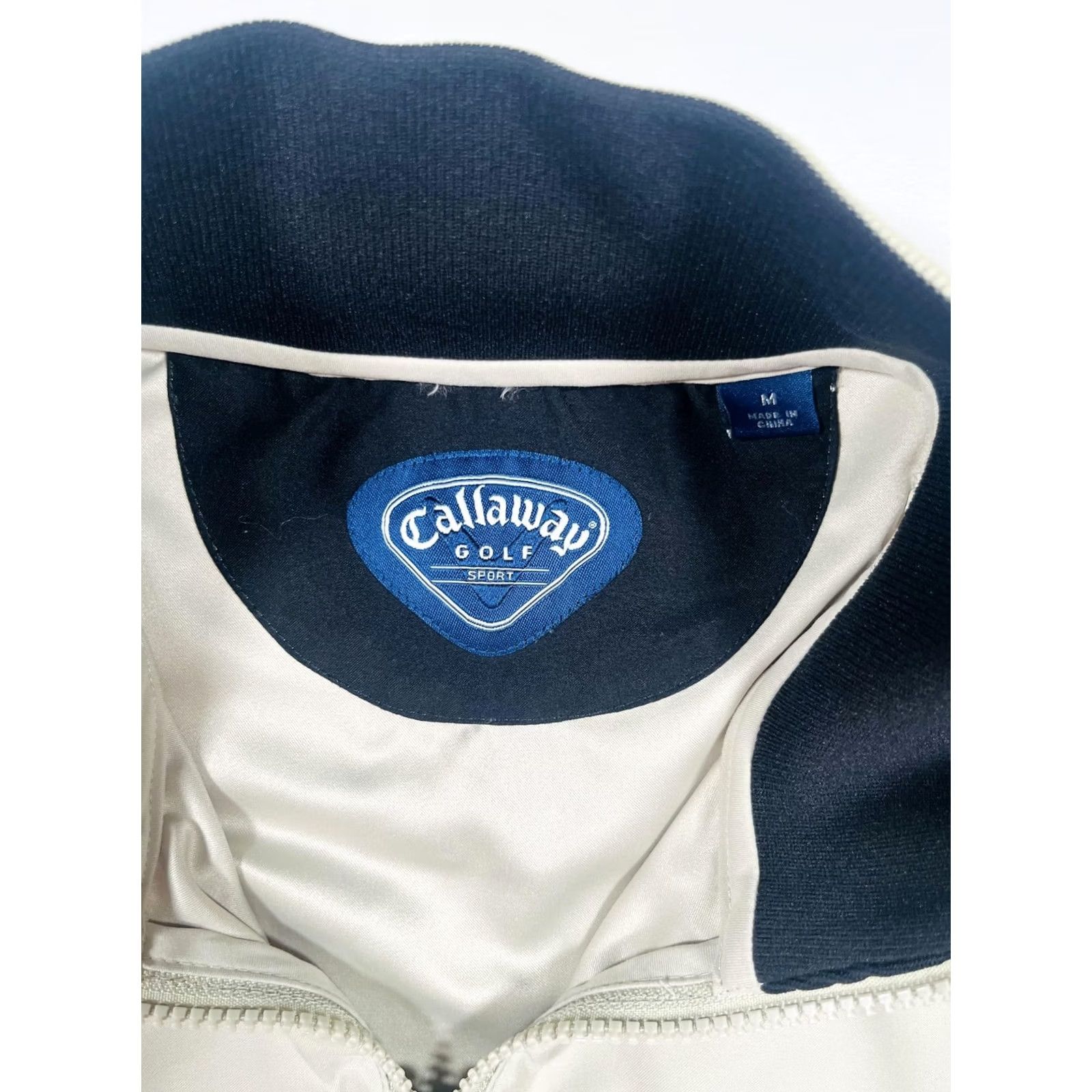 Callaway Callaway Vest Mens M Beige Half Zip Sleeveless Golf Logo Windbreaker Lined Zip Pockets Lightweight Elastic Hem Size US M / EU 48-50 / 2 - 3 Thumbnail