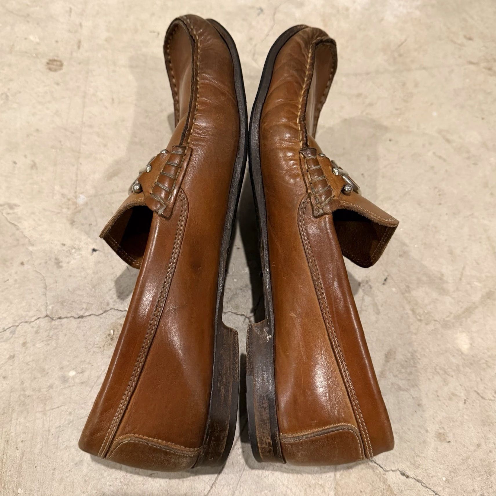 Donald Pliner DONALD PLINER Dustee Brown Leather Loafers Mens 9.5 M Italy Dress/Casual Slip On Suede Leather Cushioned Size US 9 / EU 42 - 7 Thumbnail