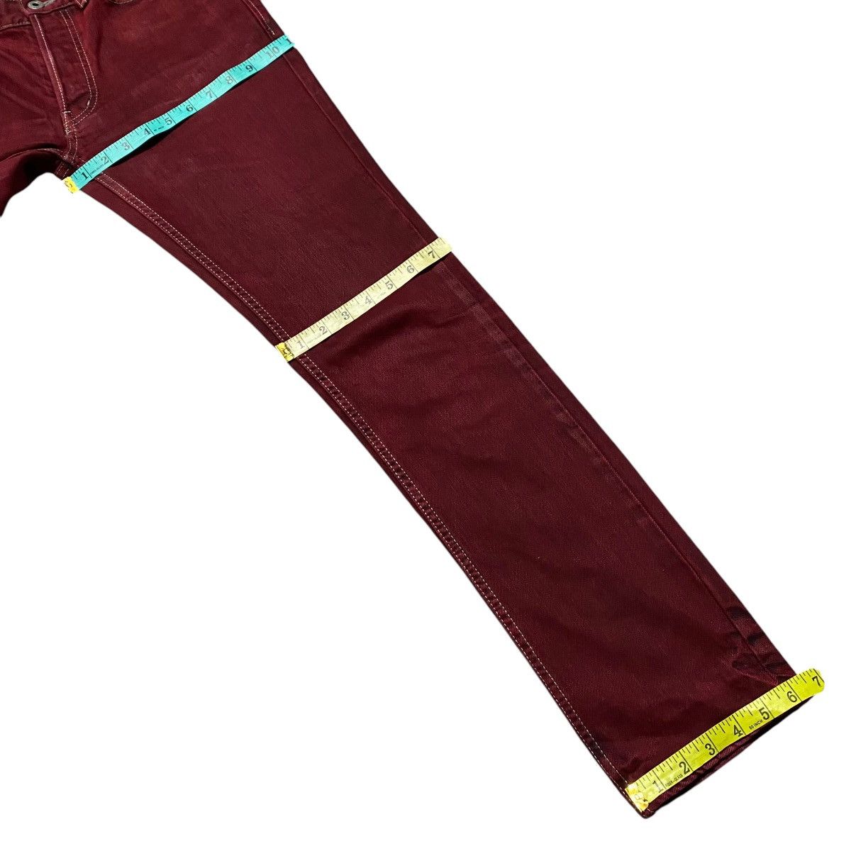 Lounge Lizard Lounge Lizard Red Blood Denim Jeans Size US 30 / EU 46 - 18 Thumbnail