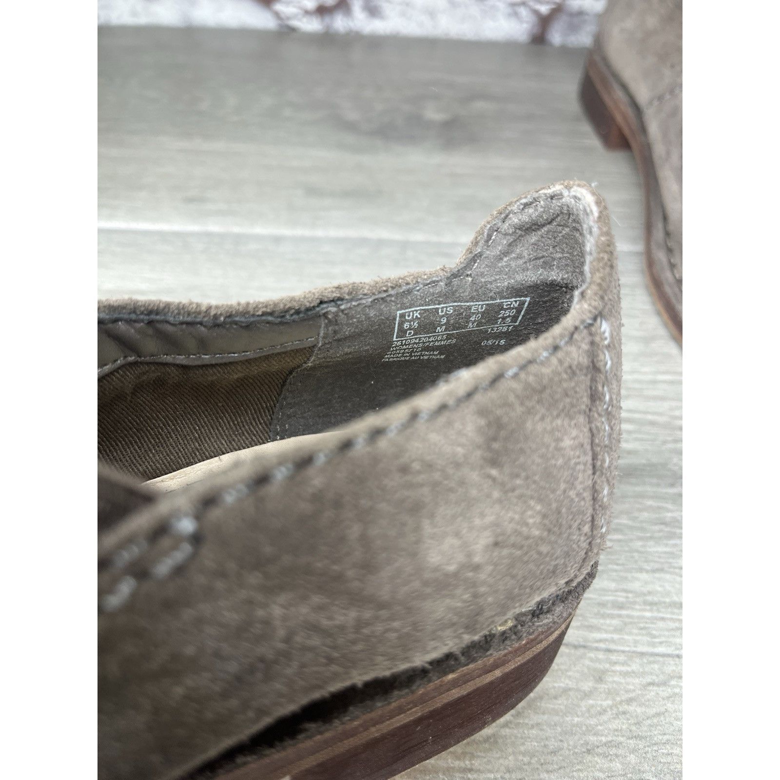 Clarks Clarks Somerset Gray Suede Leather Loafers Ankle Booties Wom Size US 9 / IT 39 - 9 Thumbnail