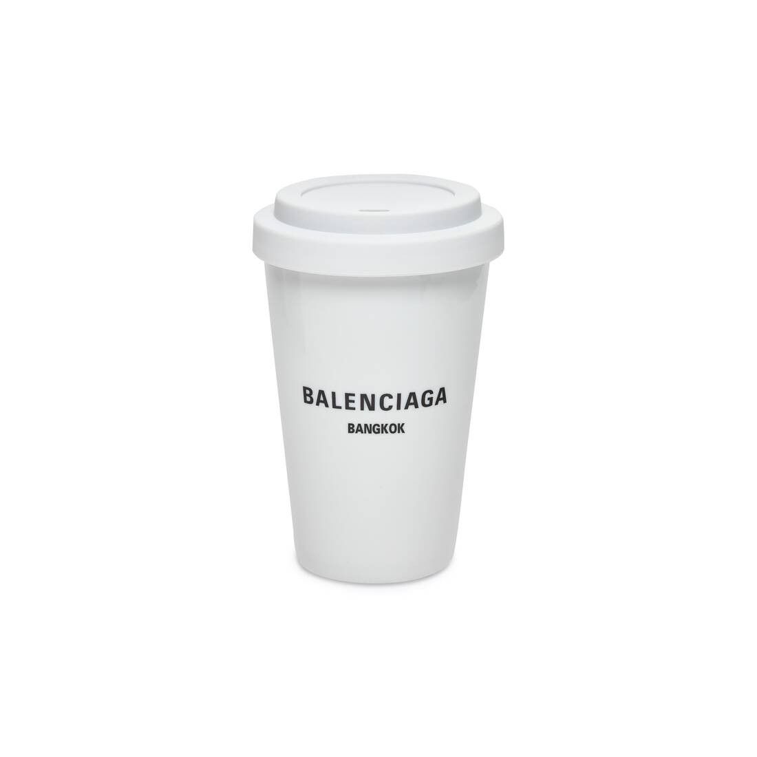 Balenciaga o1la1rc1a0825 Size: OS / Bangkok Coffee Cup in White Size ONE SIZE - 1 Thumbnail