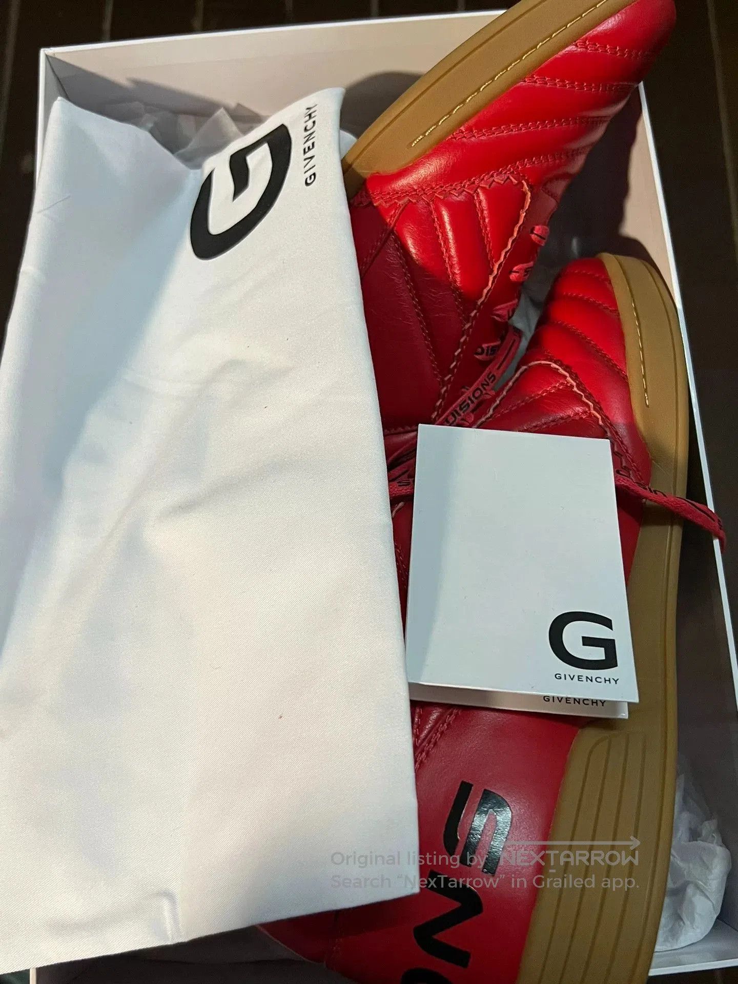 Givenchy Givenchy Red Leather Soccer Shoes. Size US 8 / EU 41 - 9 Thumbnail