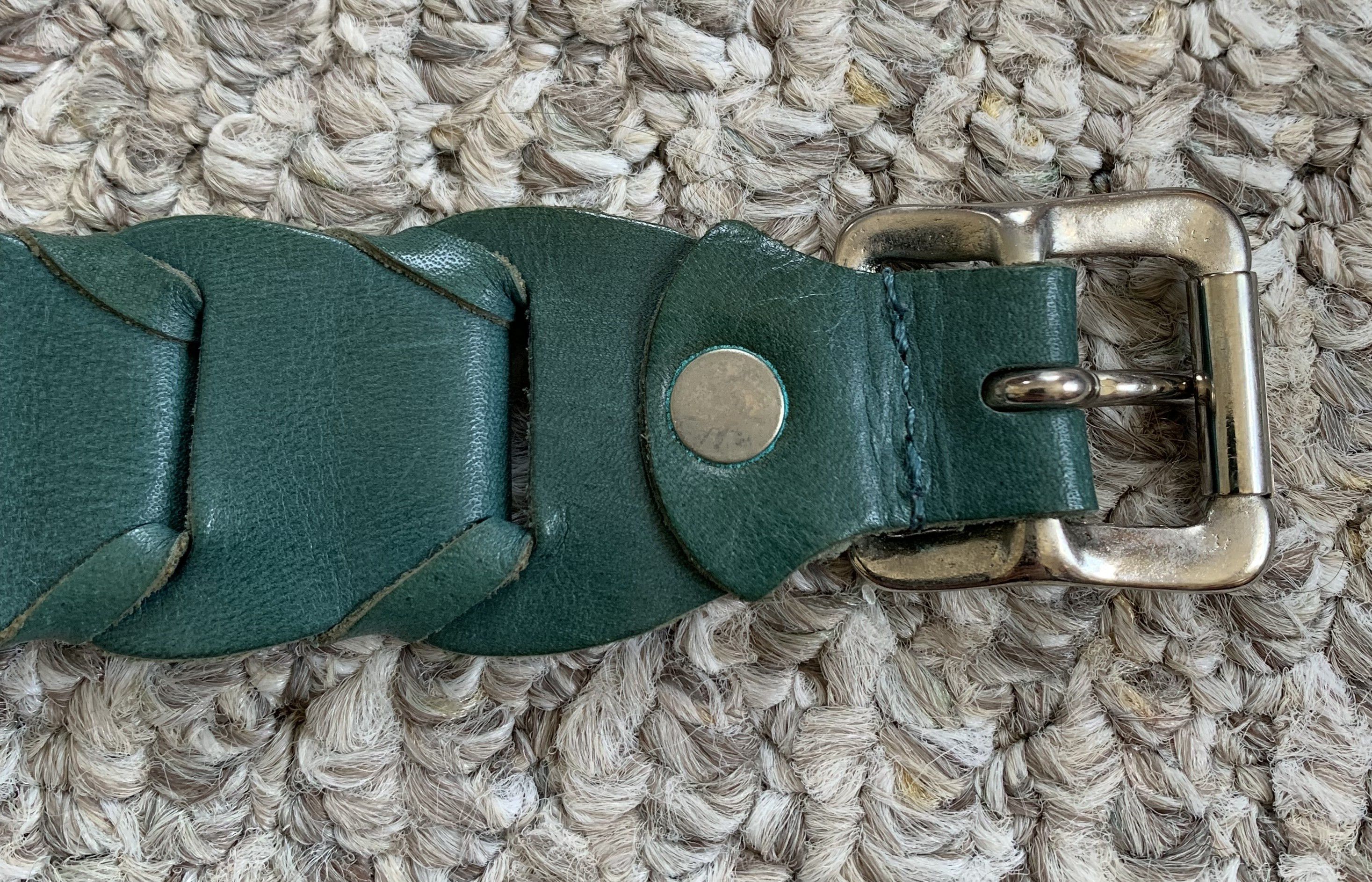 Undercover Undercover Braided Green Leather Bracelet Size ONE SIZE - 7 Thumbnail