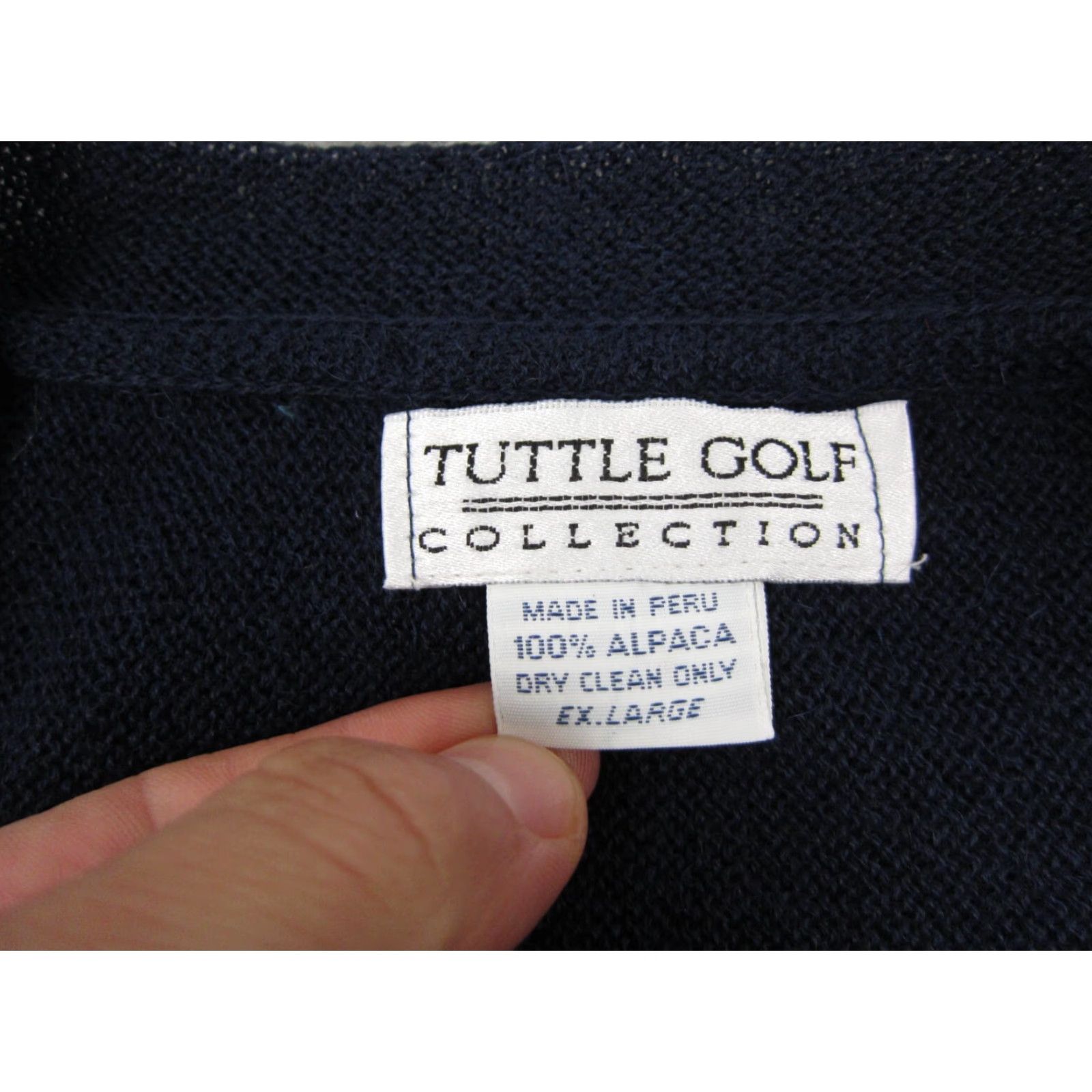 Vintage VINTAGE Tuttle Golf Alpaca Sweater Mens XL Blue V-Neck Knit Pullover 90s Golf Rugby Clothing Mens XL Blue Alpaca Cotton Knit Sweater Size US XL / EU 56 / 4 - 5 Thumbnail
