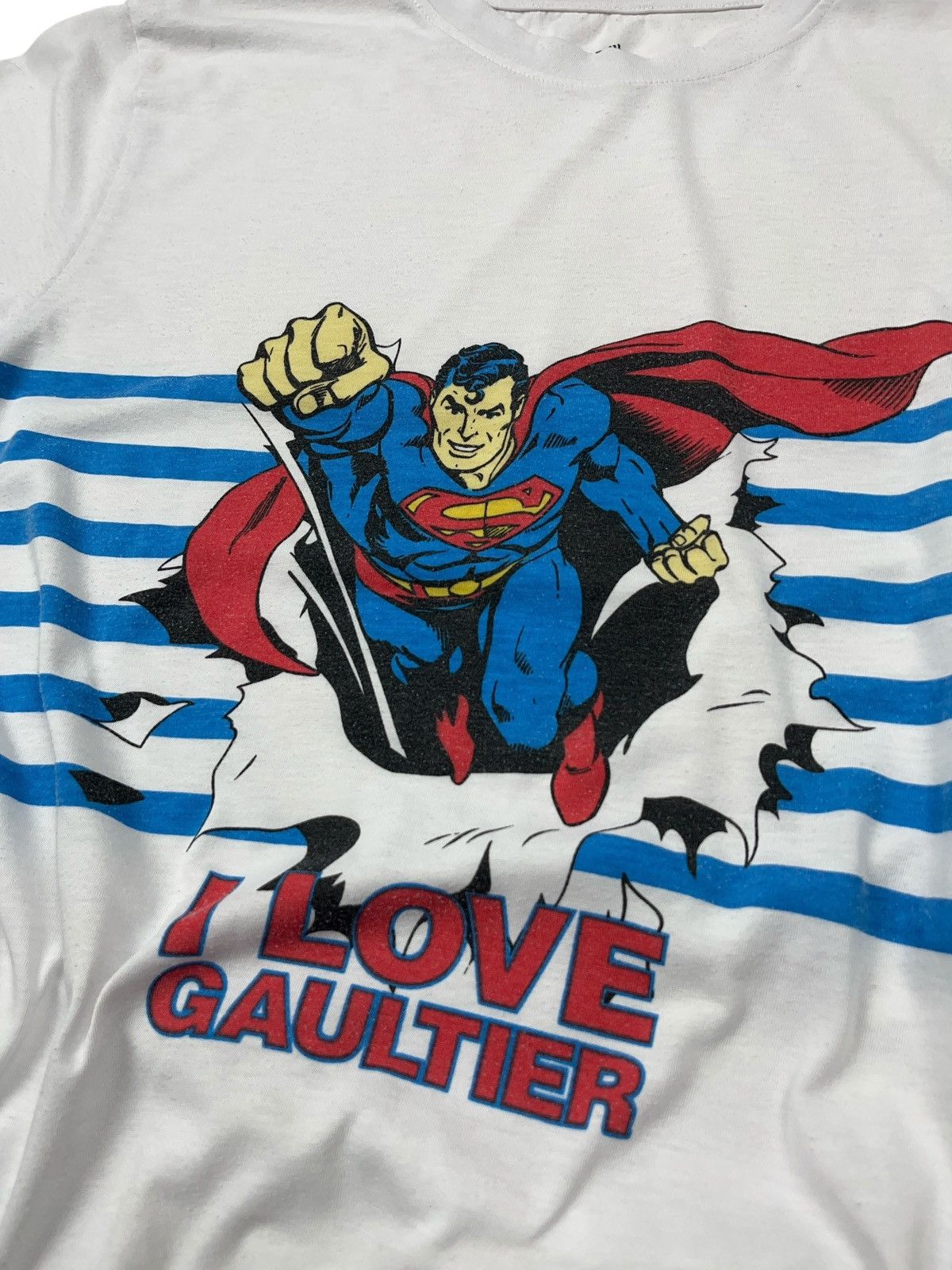 Other Vintage Jean Paul Gaultier Superman I Love Gaultier T-shirt Size US M / EU 48-50 / 2 - 2 Thumbnail